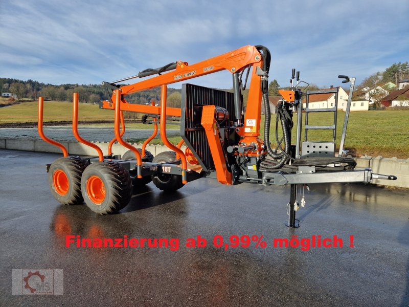 Rückewagen & Rückeanhänger typu MTM 10T S 10to 7,20m Kran Druckluft Zentralrohrrahmen, Neumaschine v Tiefenbach (Obrázok 1)