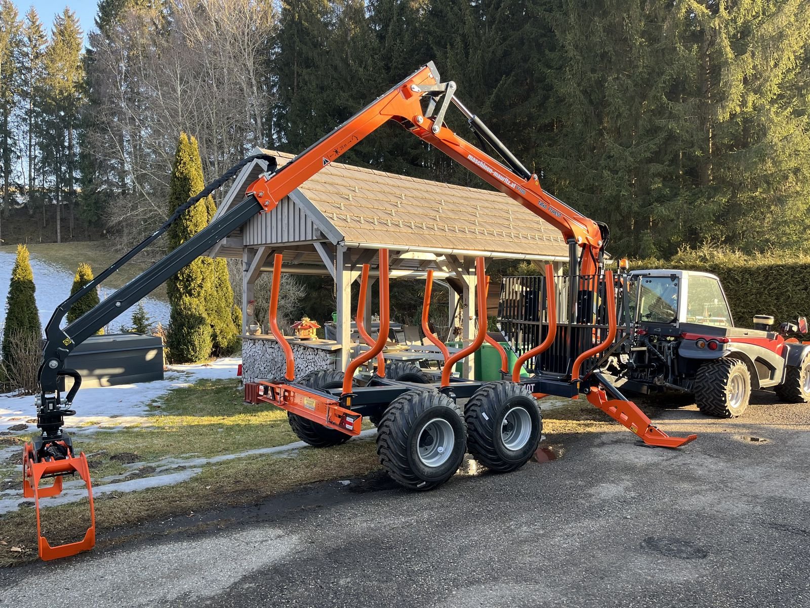 Rückewagen & Rückeanhänger του τύπου MTM 10TX S60 mit MTM 7100 Kran, Neumaschine σε Bad Leonfelden (Φωτογραφία 7)