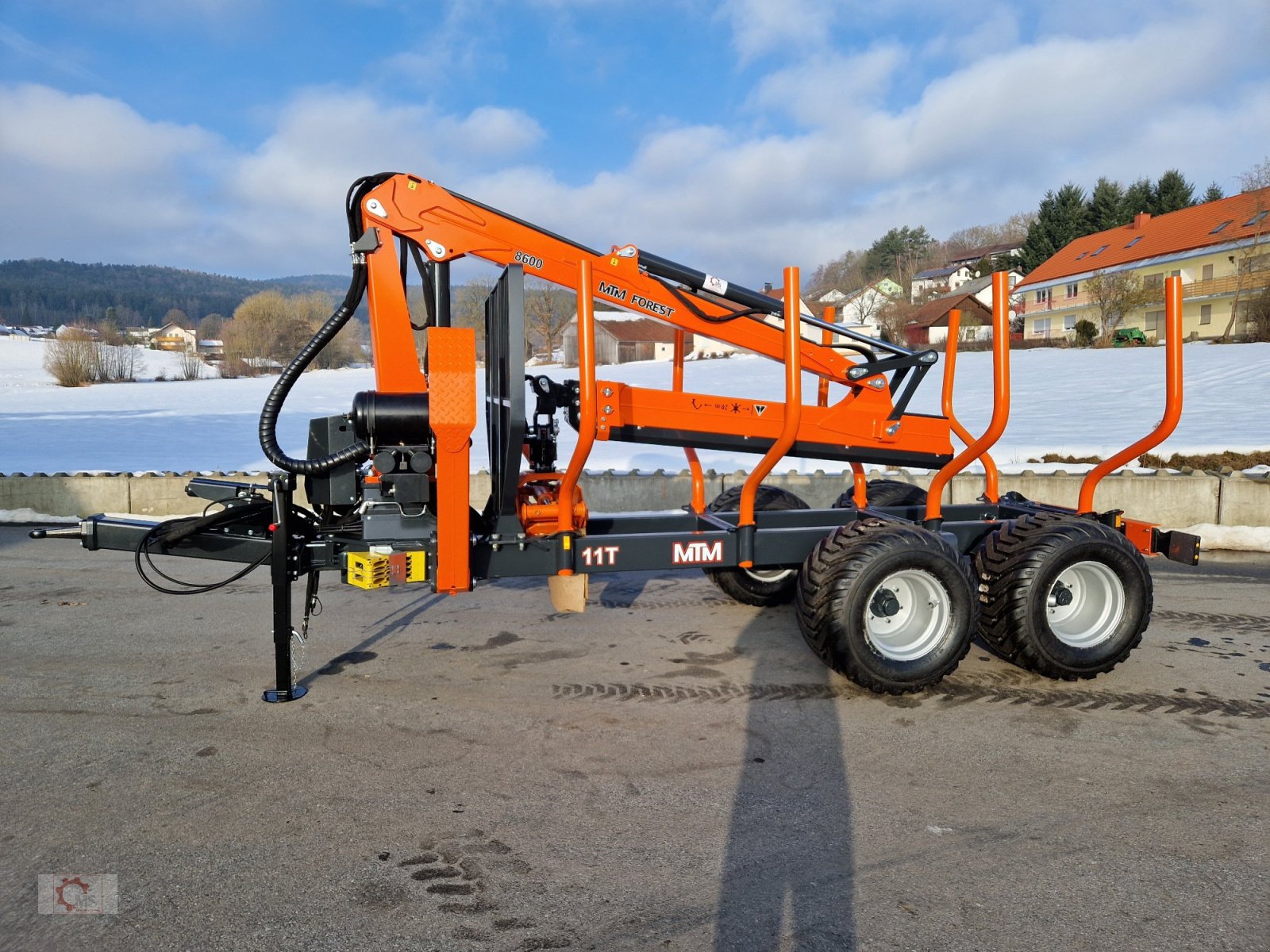 Rückewagen & Rückeanhänger typu MTM 11T 11to 9,20m Kran Autec Funksteuerung Druckluft, Neumaschine v Tiefenbach (Obrázek 2)