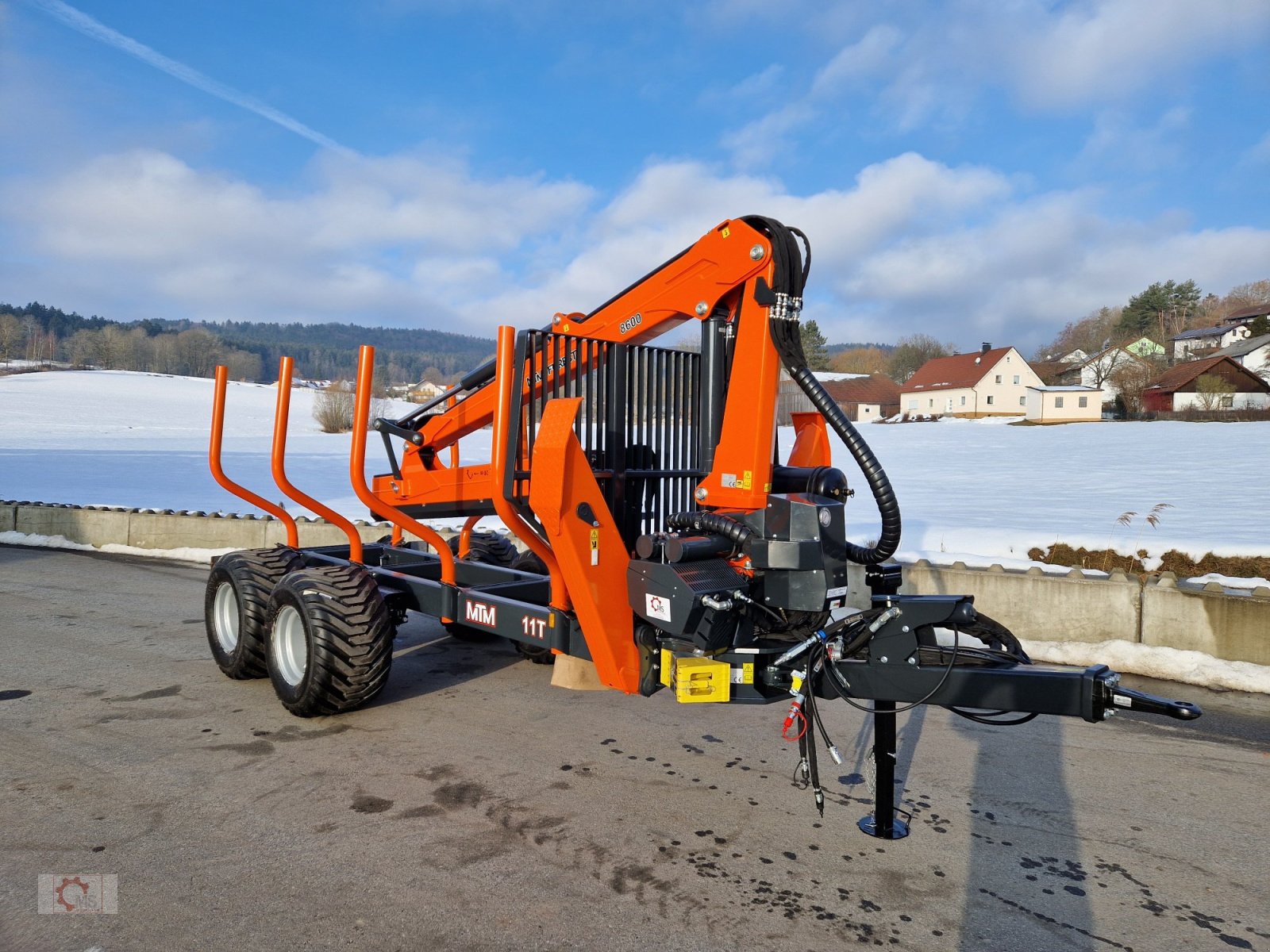 Rückewagen & Rückeanhänger typu MTM 11T 11to 9,20m Kran Autec Funksteuerung Druckluft, Neumaschine v Tiefenbach (Obrázek 4)