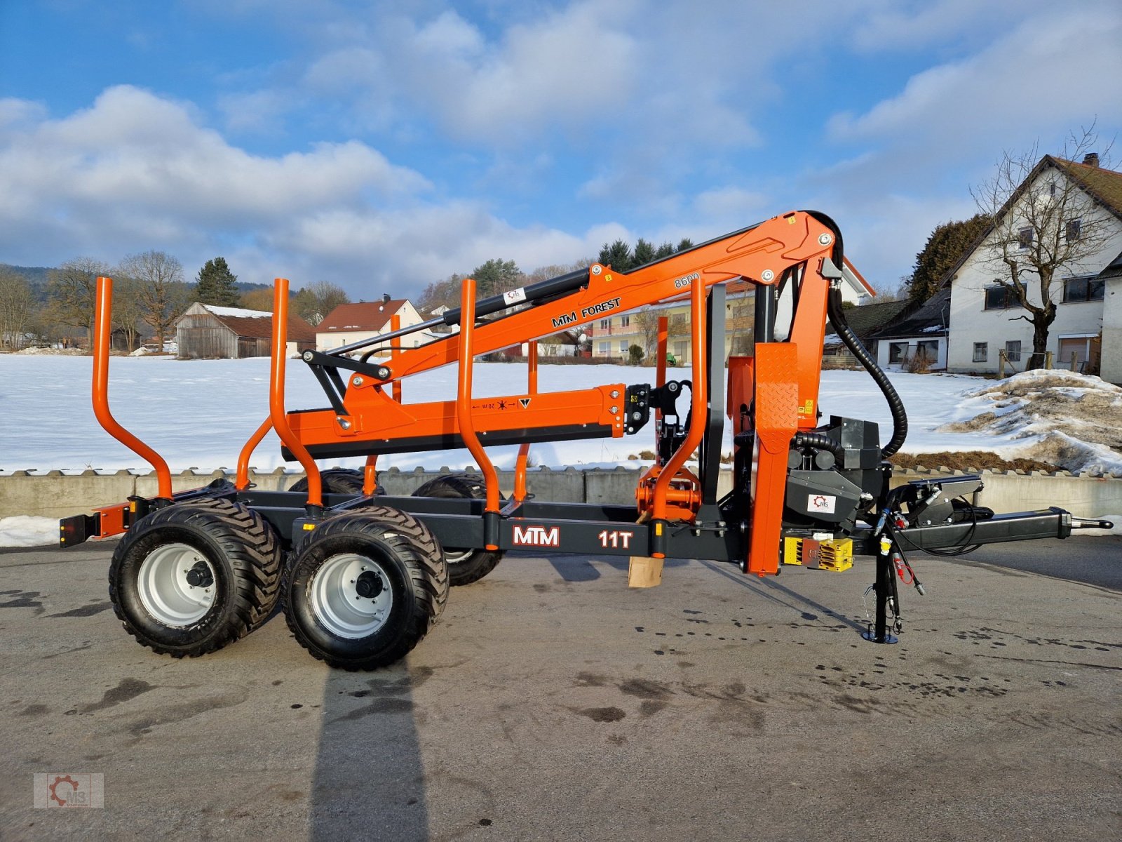 Rückewagen & Rückeanhänger typu MTM 11T 11to 9,20m Kran Autec Funksteuerung Druckluft, Neumaschine v Tiefenbach (Obrázek 9)