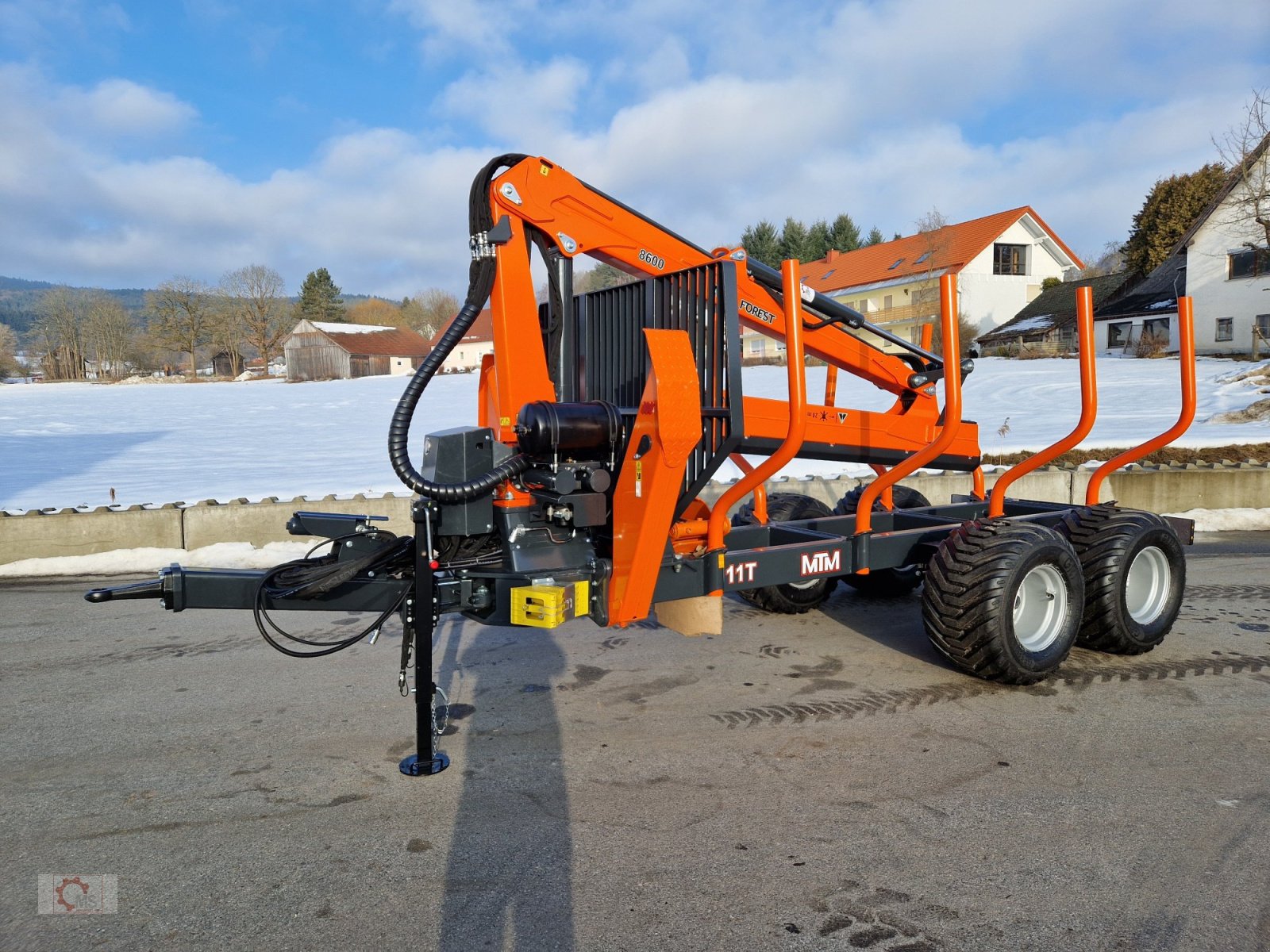 Rückewagen & Rückeanhänger typu MTM 11T 11to 9,20m Kran Autec Funksteuerung Druckluft, Neumaschine v Tiefenbach (Obrázek 15)