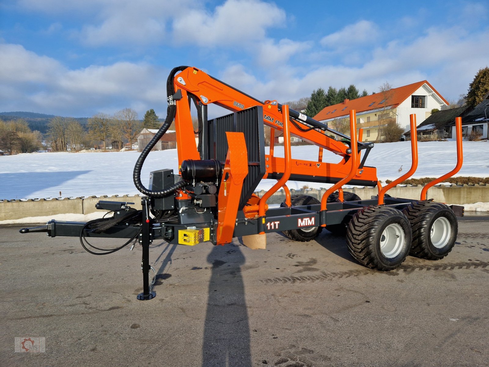 Rückewagen & Rückeanhänger typu MTM 11T 11to 9,20m Kran Autec Funksteuerung Druckluft, Neumaschine v Tiefenbach (Obrázek 22)