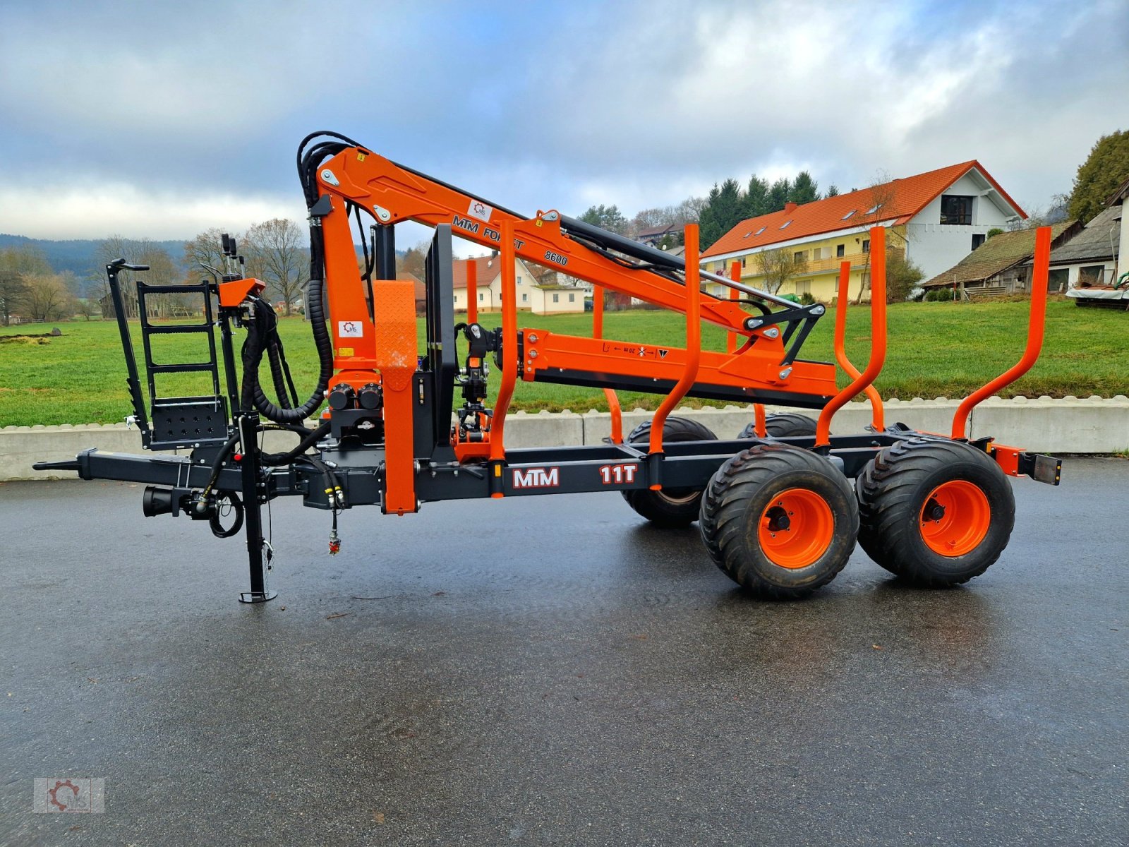 Rückewagen & Rückeanhänger tipa MTM 11T 11to 9,20m Kran Druckluft Doppelrohrrahmen, Neumaschine u Tiefenbach (Slika 14)