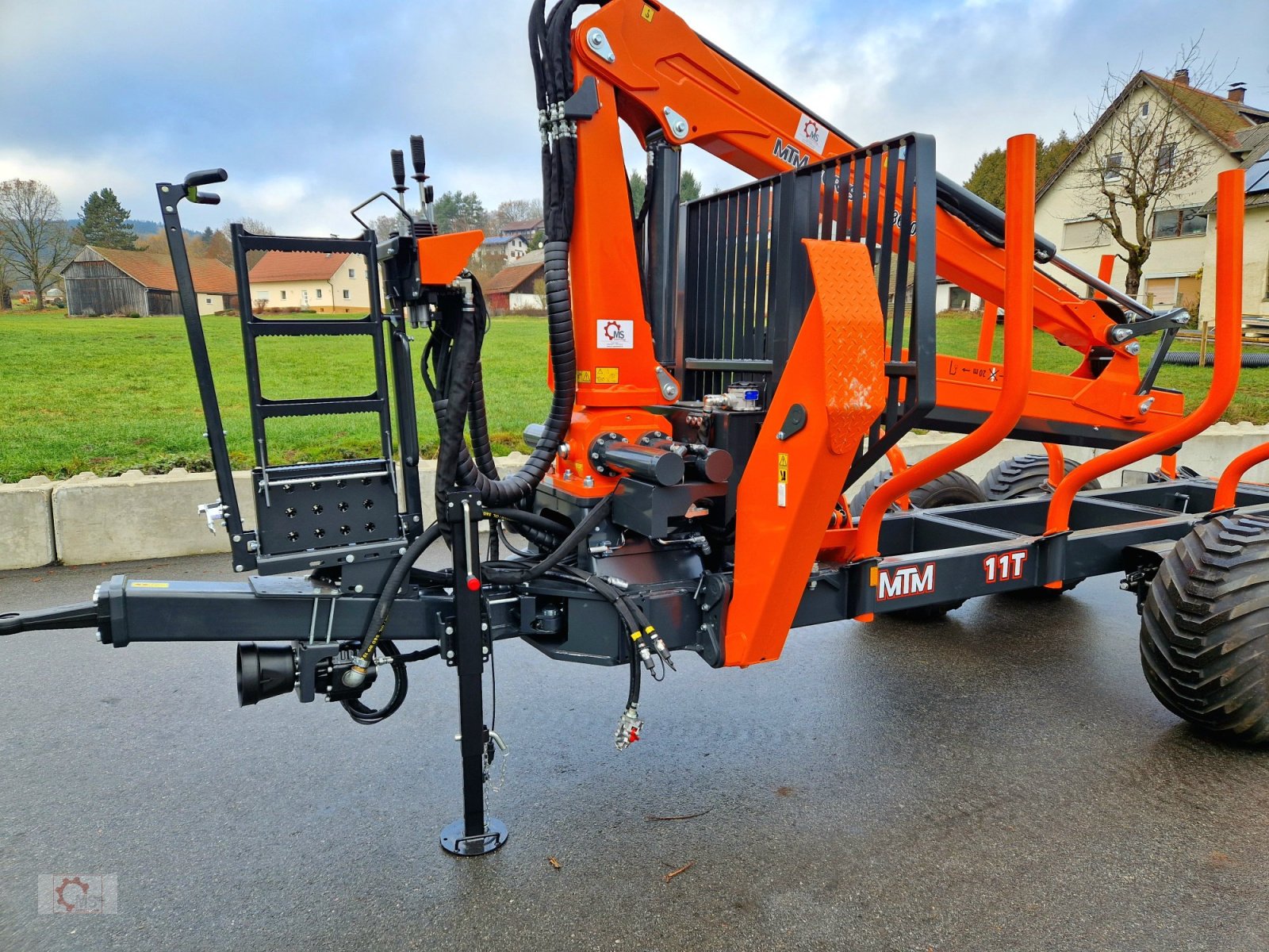 Rückewagen & Rückeanhänger tipa MTM 11T 11to 9,20m Kran Druckluft Doppelrohrrahmen, Neumaschine u Tiefenbach (Slika 15)