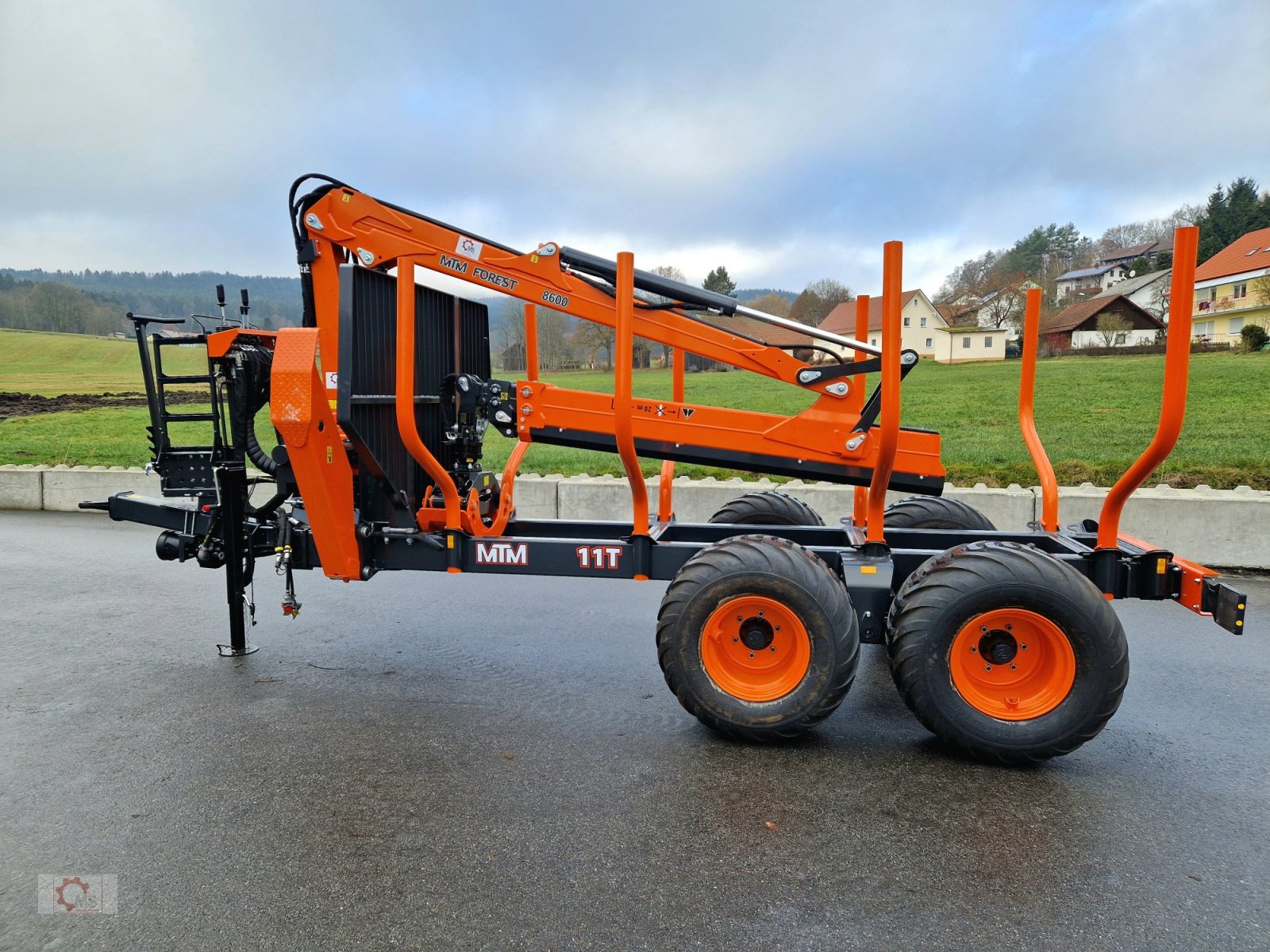 Rückewagen & Rückeanhänger tipa MTM 11T 11to 9,20m Kran Druckluft Doppelrohrrahmen, Neumaschine u Tiefenbach (Slika 16)