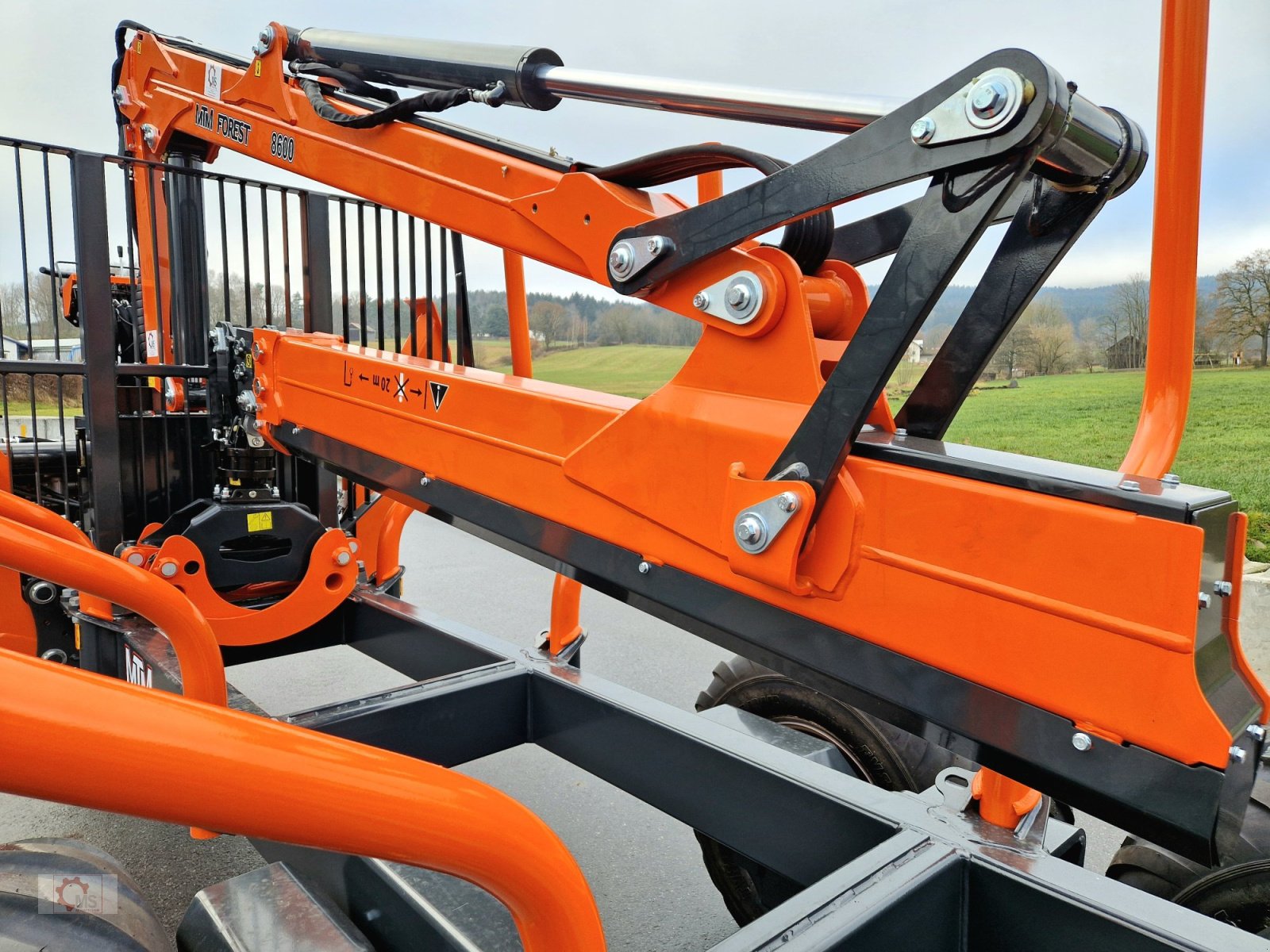 Rückewagen & Rückeanhänger tipa MTM 11T 11to 9,20m Kran Druckluft Doppelrohrrahmen, Neumaschine u Tiefenbach (Slika 22)