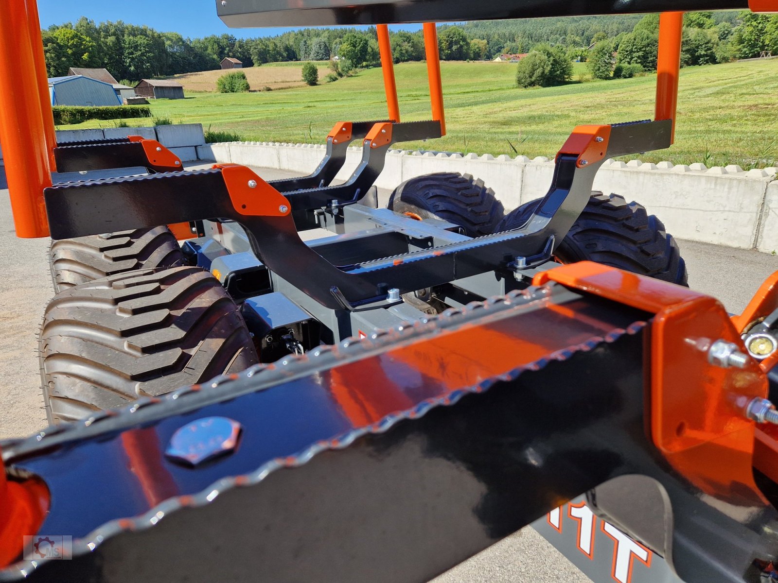 Rückewagen & Rückeanhänger a típus MTM 11T 11to 9,20m Kran Forwarder Rungen Druckluft Rückewagen Doppelrohrrahmen, Neumaschine ekkor: Tiefenbach (Kép 5)