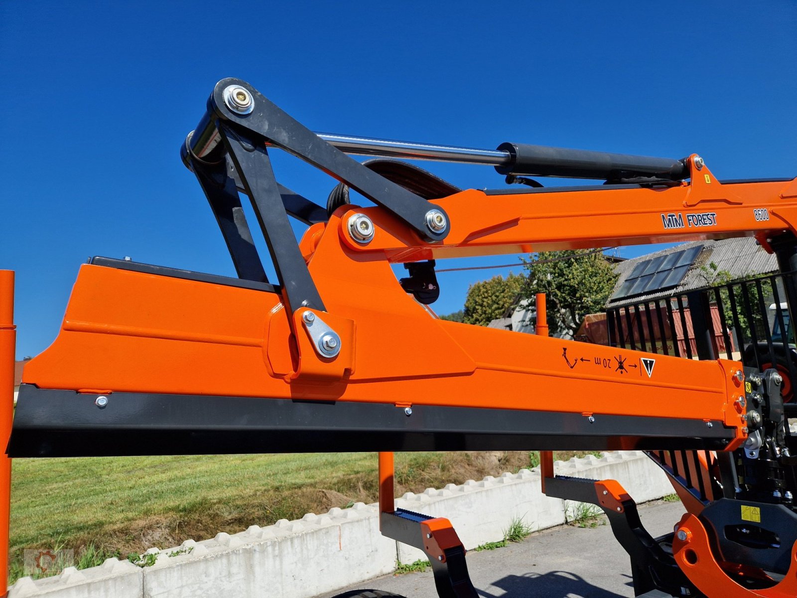 Rückewagen & Rückeanhänger a típus MTM 11T 11to 9,20m Kran Forwarder Rungen Druckluft Rückewagen Doppelrohrrahmen, Neumaschine ekkor: Tiefenbach (Kép 13)