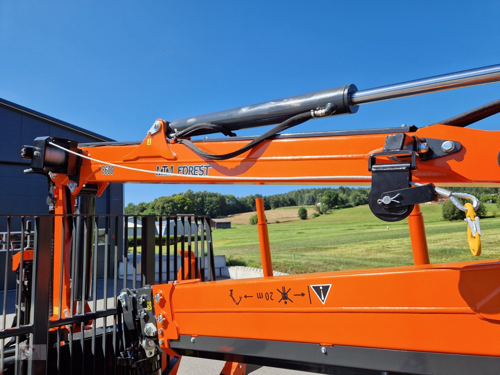 Rückewagen & Rückeanhänger a típus MTM 11T 11to 9,20m Kran Forwarder Rungen Druckluft Rückewagen Doppelrohrrahmen, Neumaschine ekkor: Tiefenbach (Kép 17)