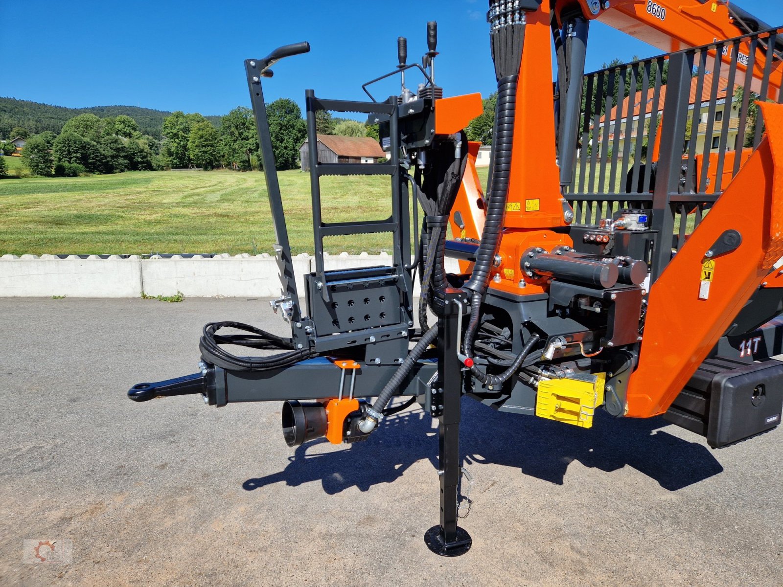 Rückewagen & Rückeanhänger a típus MTM 11T 11to 9,20m Kran Forwarder Rungen Druckluft Rückewagen Doppelrohrrahmen, Neumaschine ekkor: Tiefenbach (Kép 18)