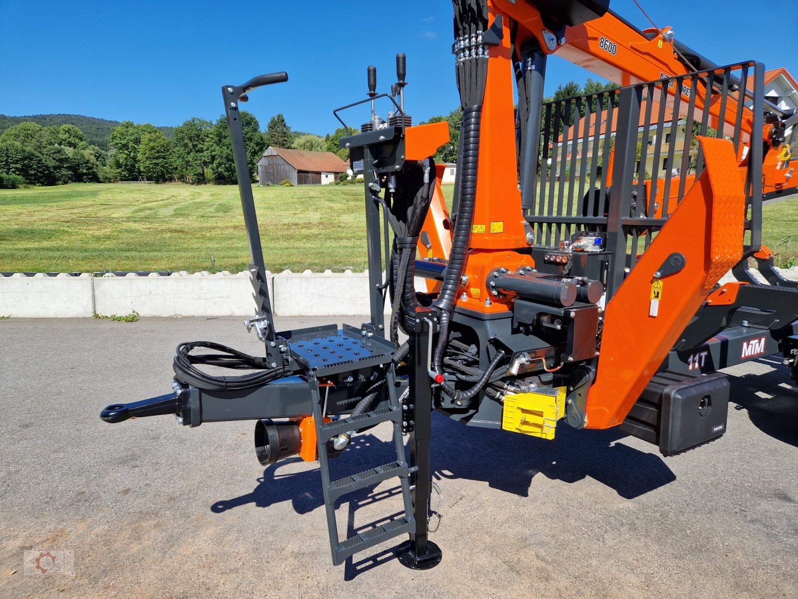 Rückewagen & Rückeanhänger a típus MTM 11T 11to 9,20m Kran Forwarder Rungen Druckluft Rückewagen Doppelrohrrahmen, Neumaschine ekkor: Tiefenbach (Kép 19)