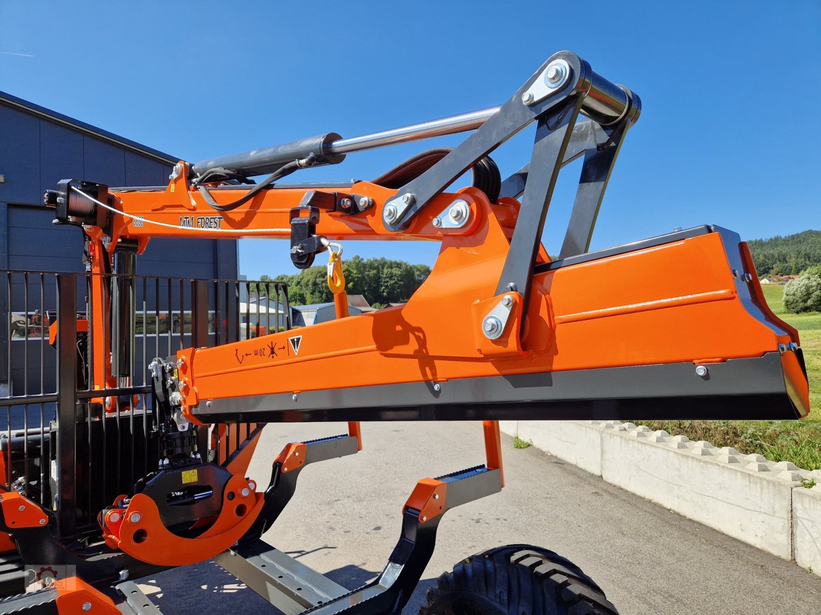 Rückewagen & Rückeanhänger van het type MTM 11T 11to 9,20m Kran Forwarder Rungen Druckluft Rückewagen Doppelrohrrahmen, Neumaschine in Tiefenbach (Foto 22)