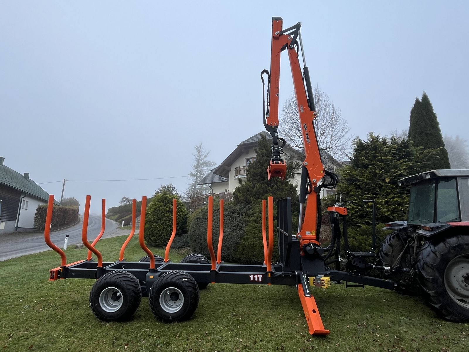 Rückewagen & Rückeanhänger Türe ait MTM 11T mit MTM 7100 Kran, Gebrauchtmaschine içinde Bad Leonfelden (resim 5)