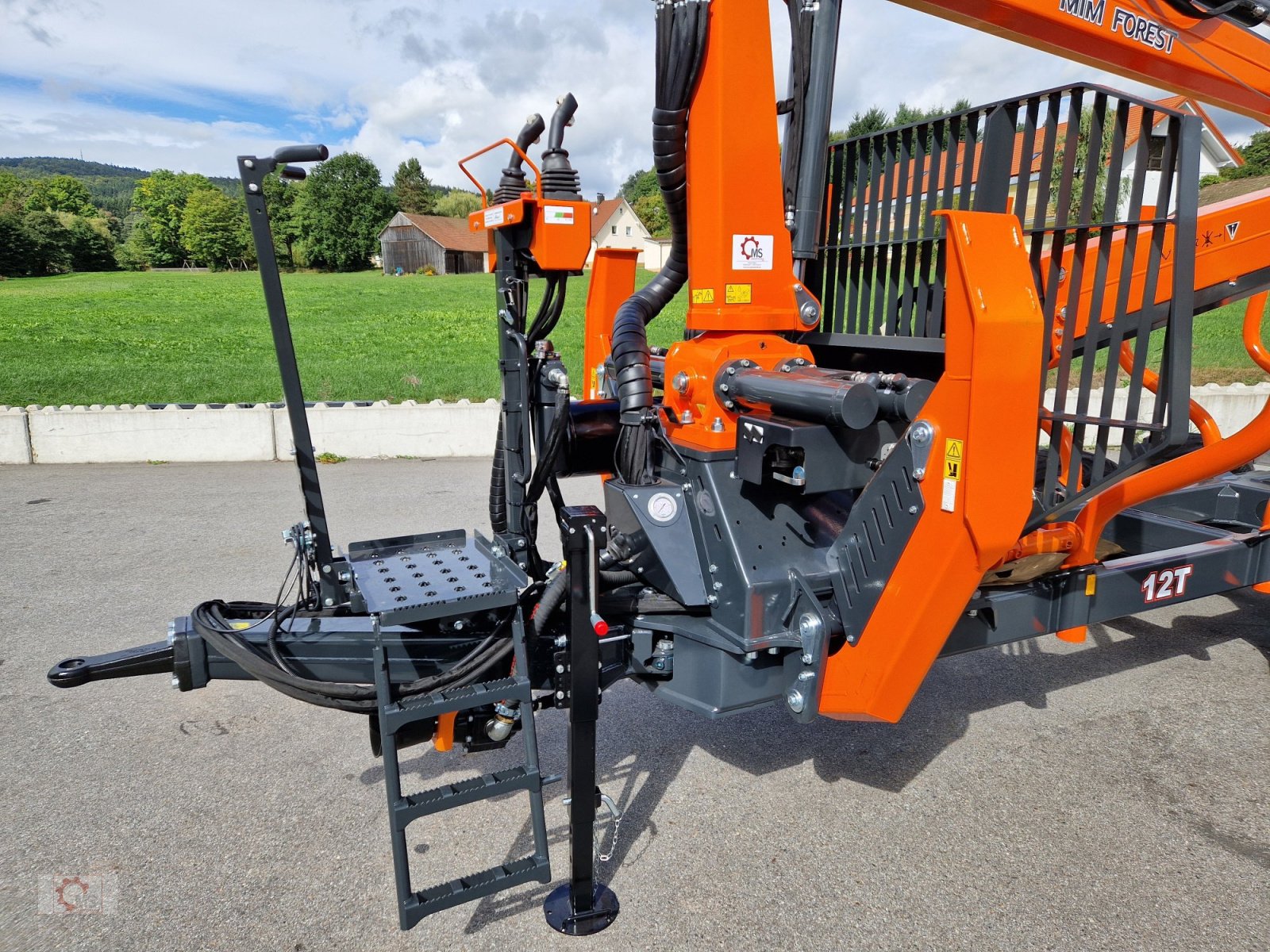 Rückewagen & Rückeanhänger typu MTM 12T 12to 9,80m Kran hydr. Vorgesteuerte Steuerung Druckluft Doppelrohrrahmen, Neumaschine v Tiefenbach (Obrázek 29)