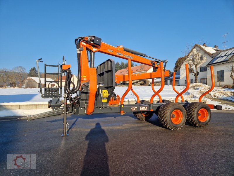 Rückewagen & Rückeanhänger typu MTM 13T 13to 8,10m Kran Druckluft Doppelrohrrahmen Eigenölversorgung Kranseilwinde, Neumaschine v Tiefenbach