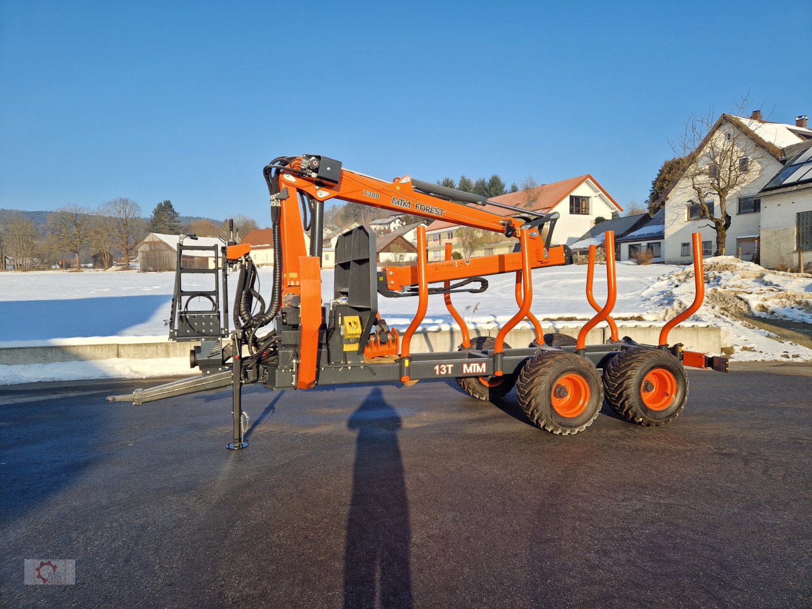 Rückewagen & Rückeanhänger of the type MTM 13T 13to 8,10m Kran Druckluft Doppelrohrrahmen Eigenölversorgung Kranseilwinde, Neumaschine in Tiefenbach (Picture 14)