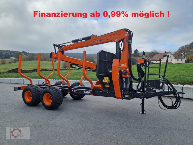 Rückewagen & Rückeanhänger типа MTM 13T 13to 8,10m Kran Druckluft Doppelrohrrahmen, Neumaschine в Tiefenbach (Фотография 1)