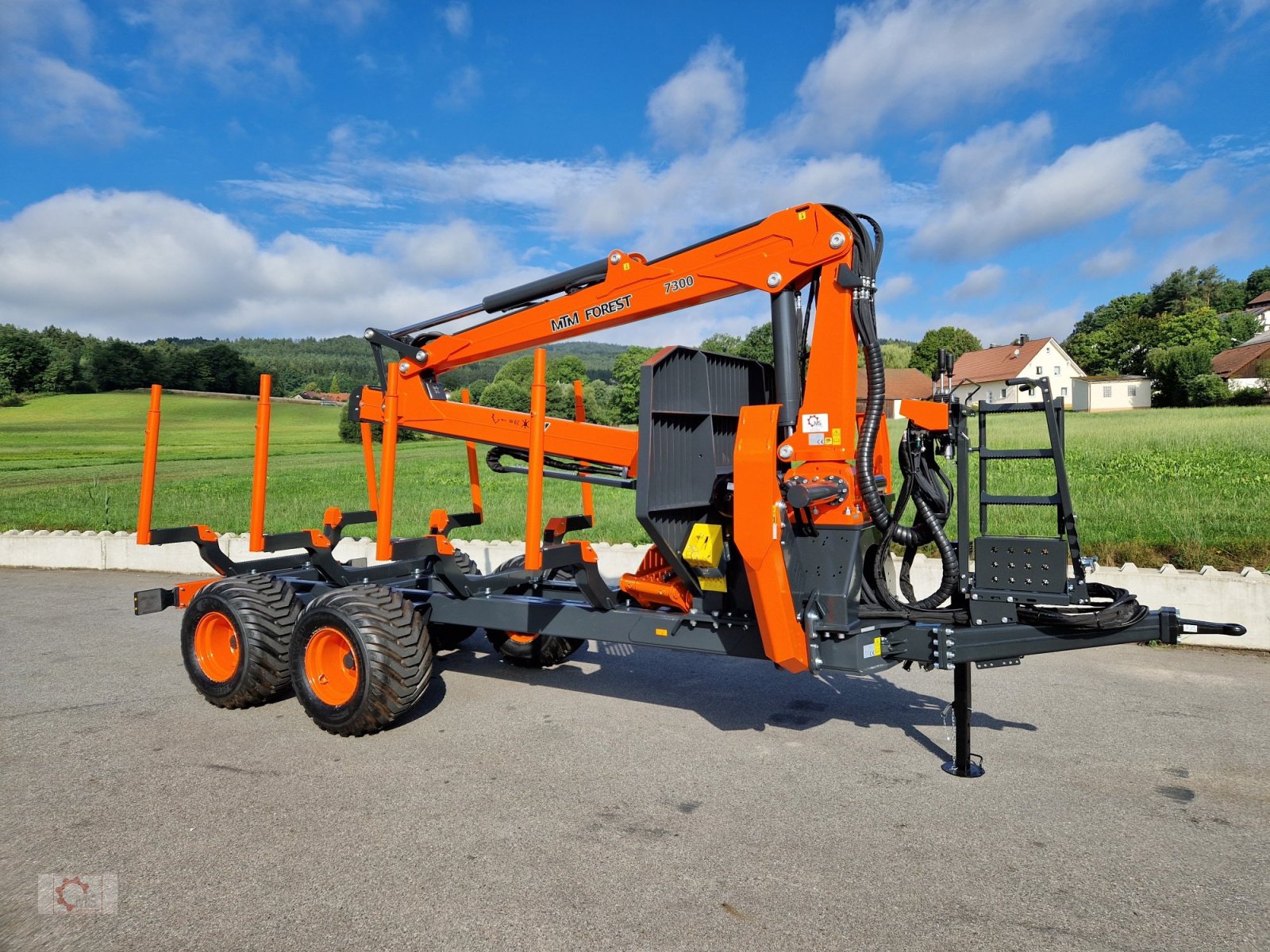 Rückewagen & Rückeanhänger typu MTM 13T 13to 8,10m Kran Forwarder Rungen Druckluft Doppelrohrrahmen, Neumaschine v Tiefenbach (Obrázek 2)