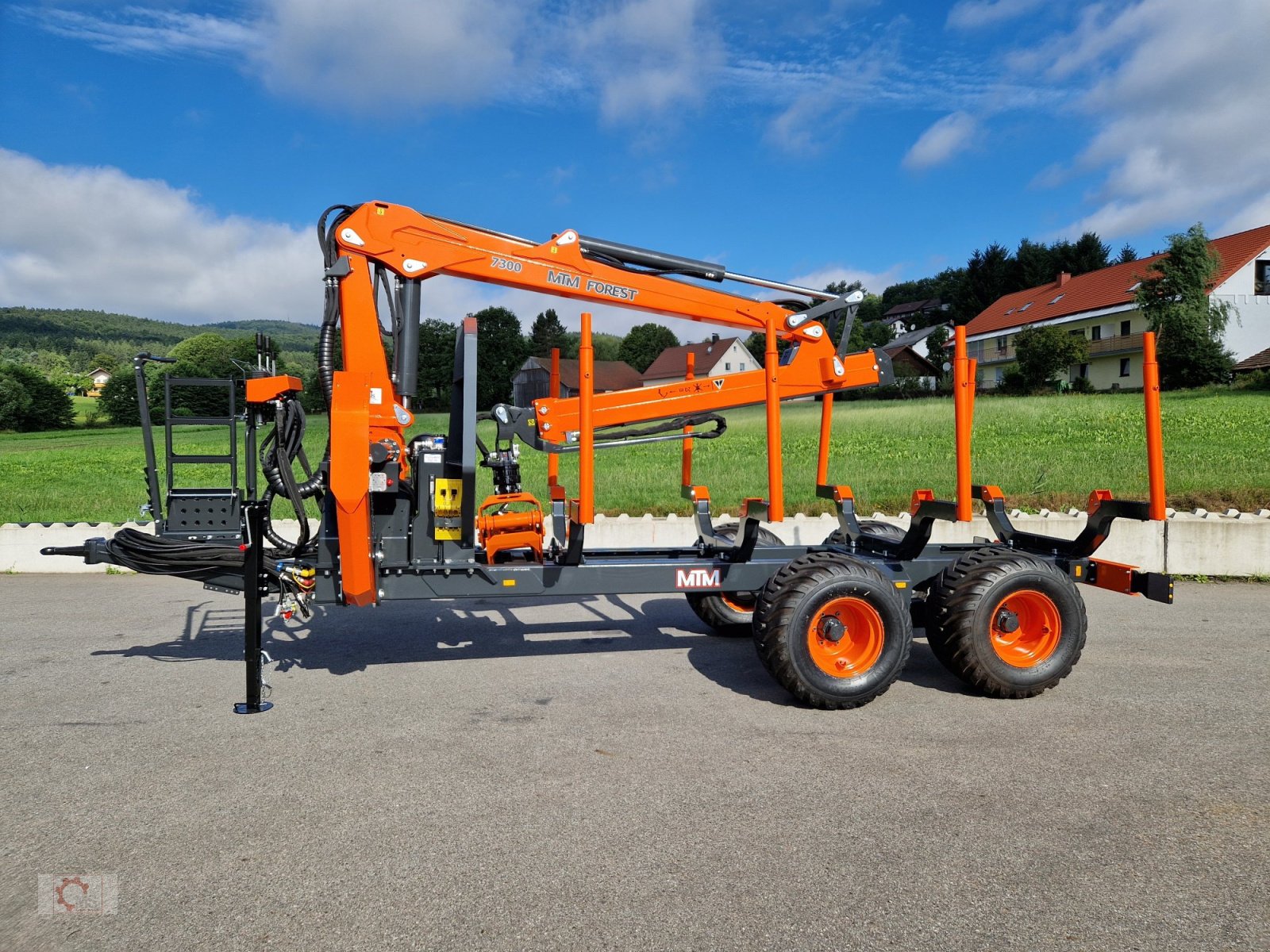 Rückewagen & Rückeanhänger typu MTM 13T 13to 8,10m Kran Forwarder Rungen Druckluft Doppelrohrrahmen, Neumaschine v Tiefenbach (Obrázek 15)