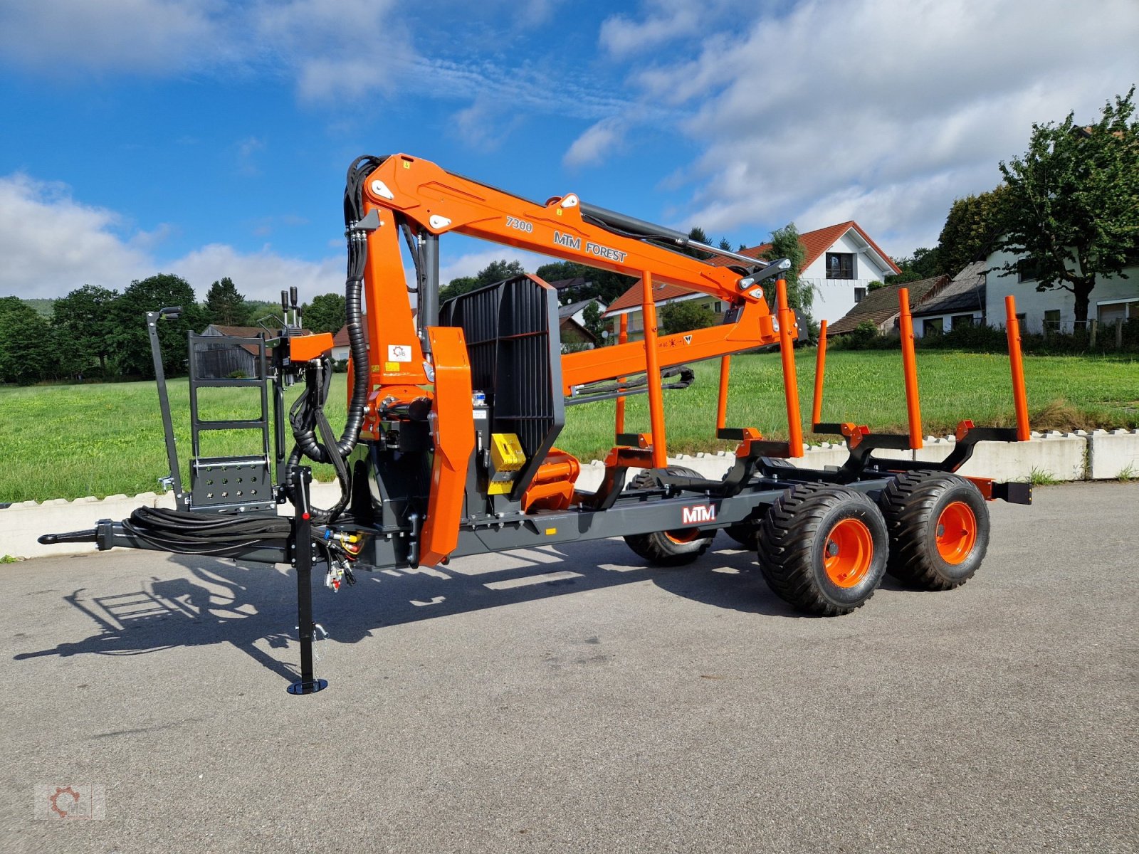 Rückewagen & Rückeanhänger typu MTM 13T 13to 8,10m Kran Forwarder Rungen Druckluft Doppelrohrrahmen, Neumaschine v Tiefenbach (Obrázek 16)