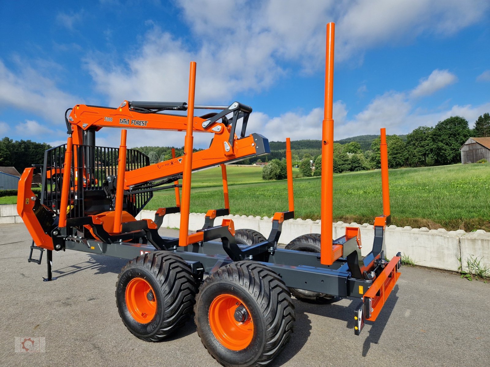 Rückewagen & Rückeanhänger typu MTM 13T 13to 8,10m Kran Forwarder Rungen Druckluft Doppelrohrrahmen, Neumaschine v Tiefenbach (Obrázek 24)