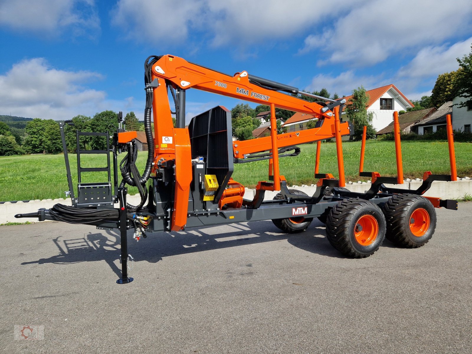 Rückewagen & Rückeanhänger typu MTM 13T 13to 8,10m Kran Forwarder Rungen Druckluft Doppelrohrrahmen, Neumaschine v Tiefenbach (Obrázek 28)