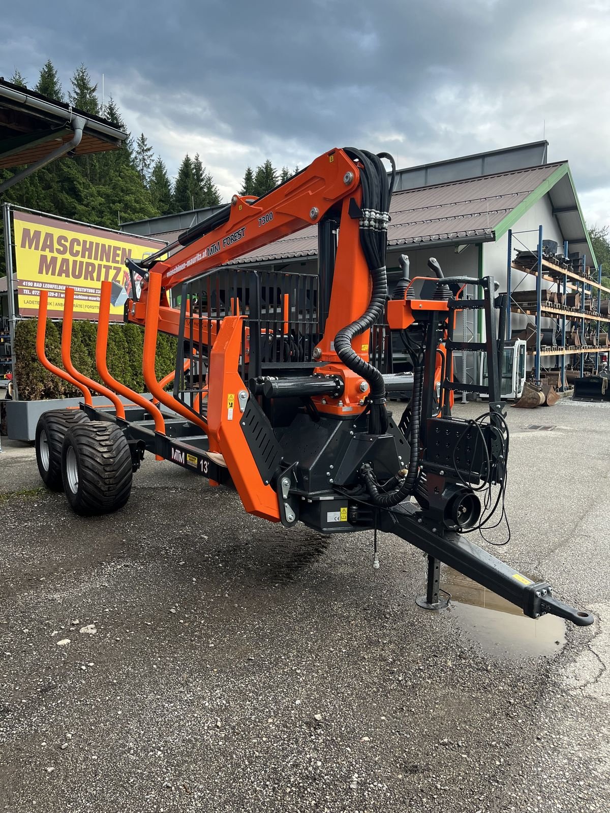 Rückewagen & Rückeanhänger del tipo MTM 13T Rückewagen mit MTM 7300 Forstkran, Gebrauchtmaschine In Bad Leonfelden (Immagine 2)