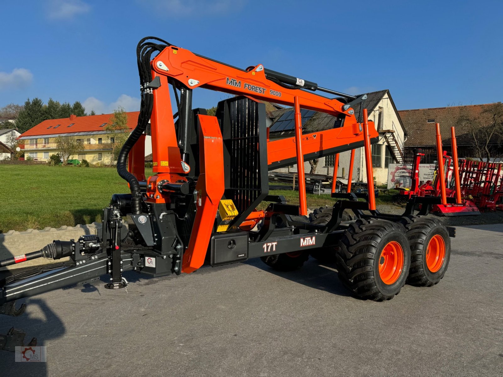 Rückewagen & Rückeanhänger typu MTM 17T 17to 9,80m Kran Forwarder Rungen Druckluft Doppelrohrrahmen, Neumaschine v Tiefenbach (Obrázek 15)