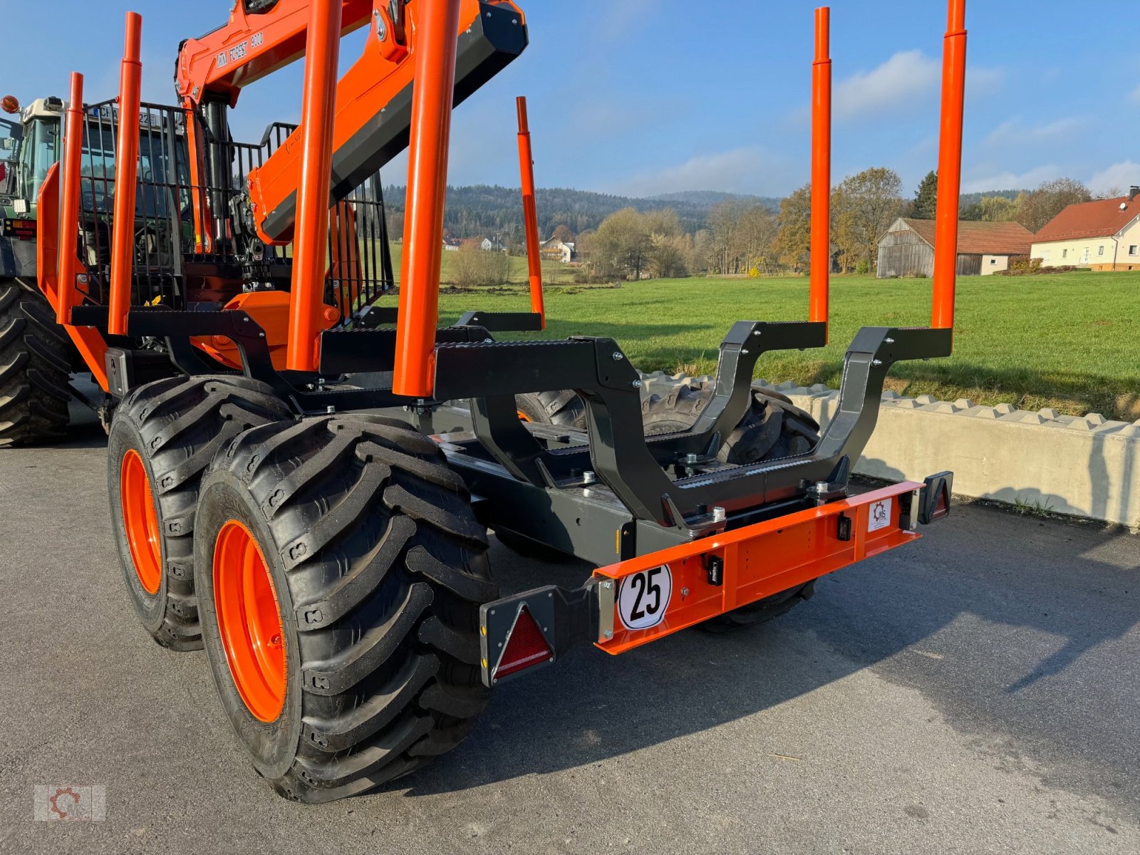Rückewagen & Rückeanhänger typu MTM 17T 17to 9,80m Kran Forwarder Rungen Druckluft Doppelrohrrahmen, Neumaschine w Tiefenbach (Zdjęcie 19)