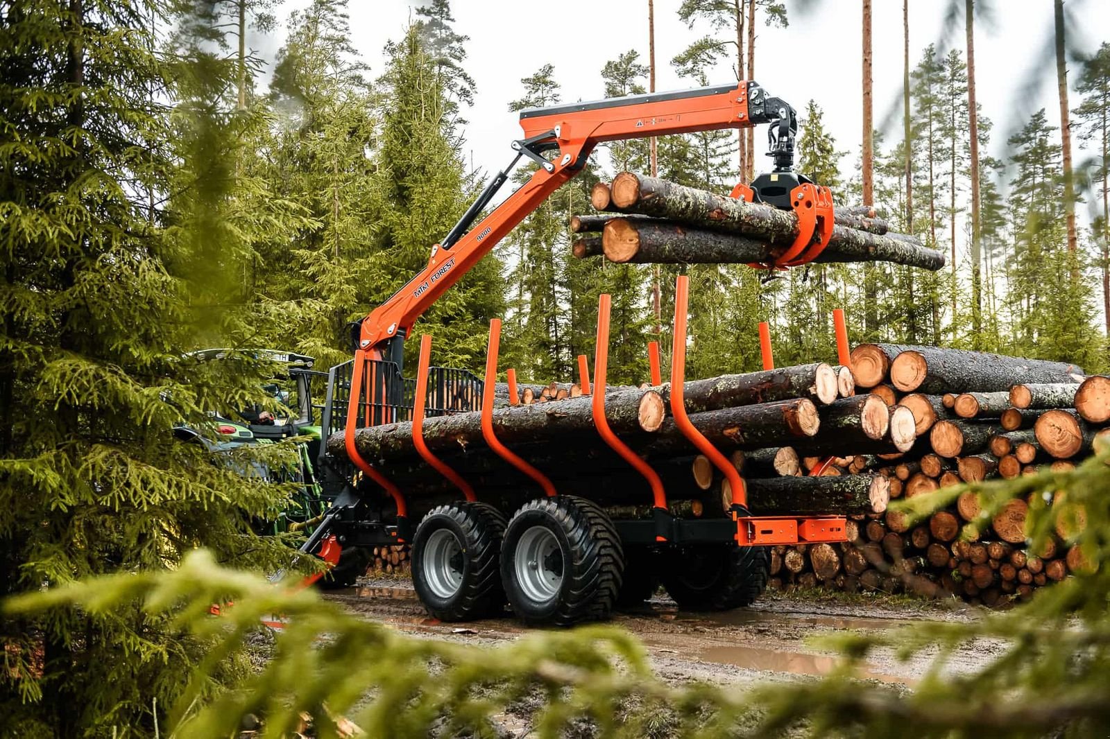 Rückewagen & Rückeanhänger des Typs MTM Rückewagen 10-17 Tonnen, MTM 6,6m-9m Forstkran, Gebrauchtmaschine in Bad Leonfelden (Bild 1)