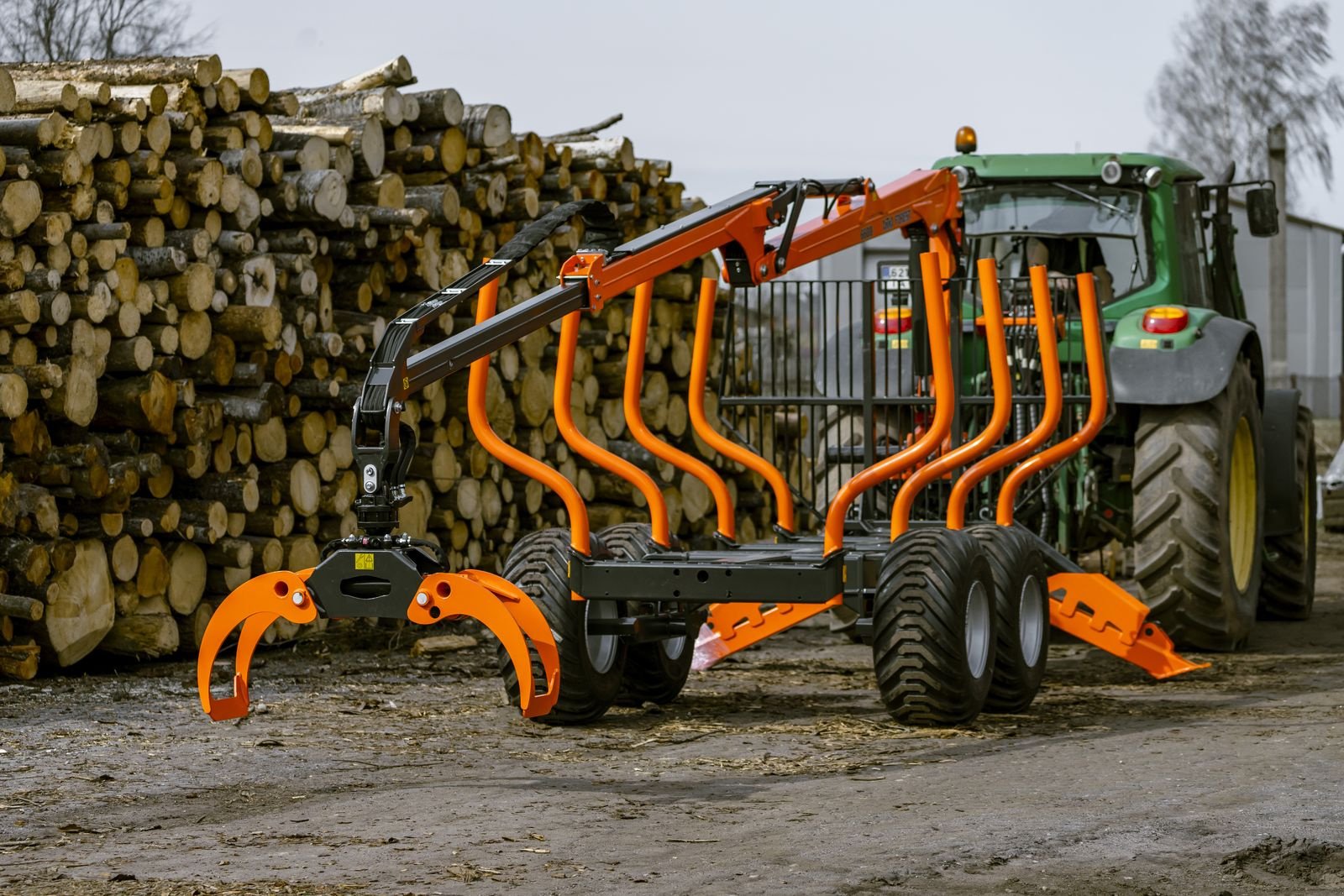 Rückewagen & Rückeanhänger of the type MTM Rückewagen 10-17 Tonnen, MTM 6,6m-9m Forstkran, Gebrauchtmaschine in Bad Leonfelden (Picture 1)
