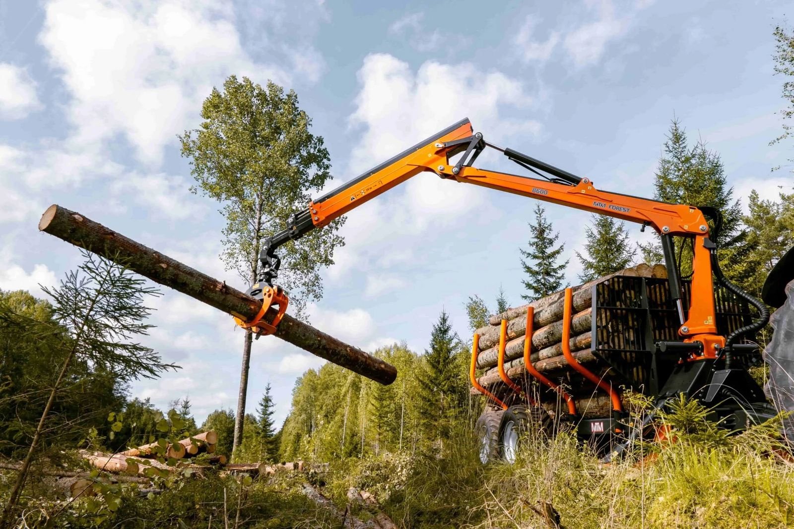 Rückewagen & Rückeanhänger of the type MTM Rückewagen 10-17 Tonnen, MTM 6,6m-9m Forstkran, Neumaschine in Bad Leonfelden (Picture 4)