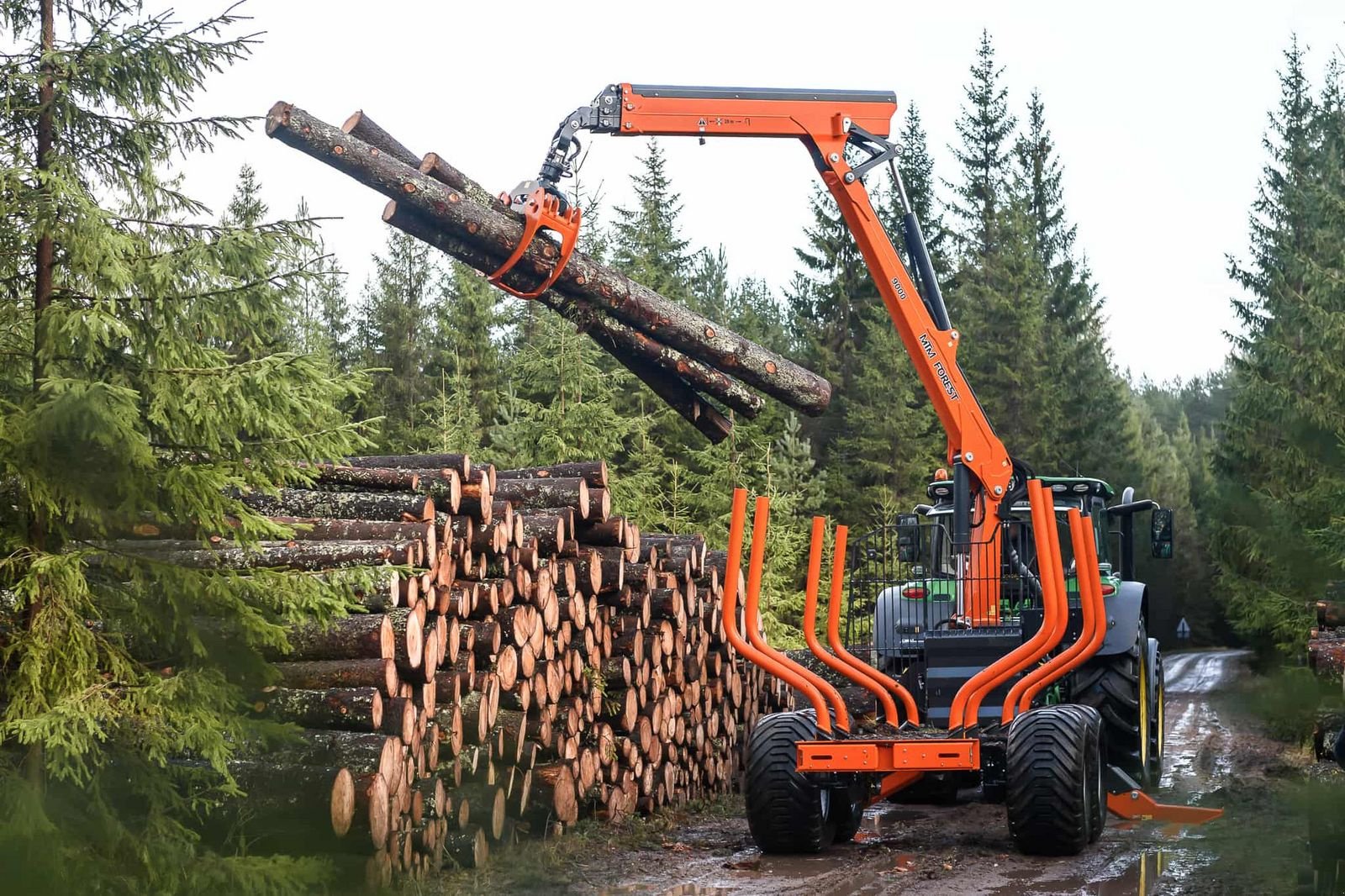 Rückewagen & Rückeanhänger du type MTM Rückewagen 10-17 Tonnen, MTM 6,6m-9m Forstkran, Gebrauchtmaschine en Bad Leonfelden (Photo 10)