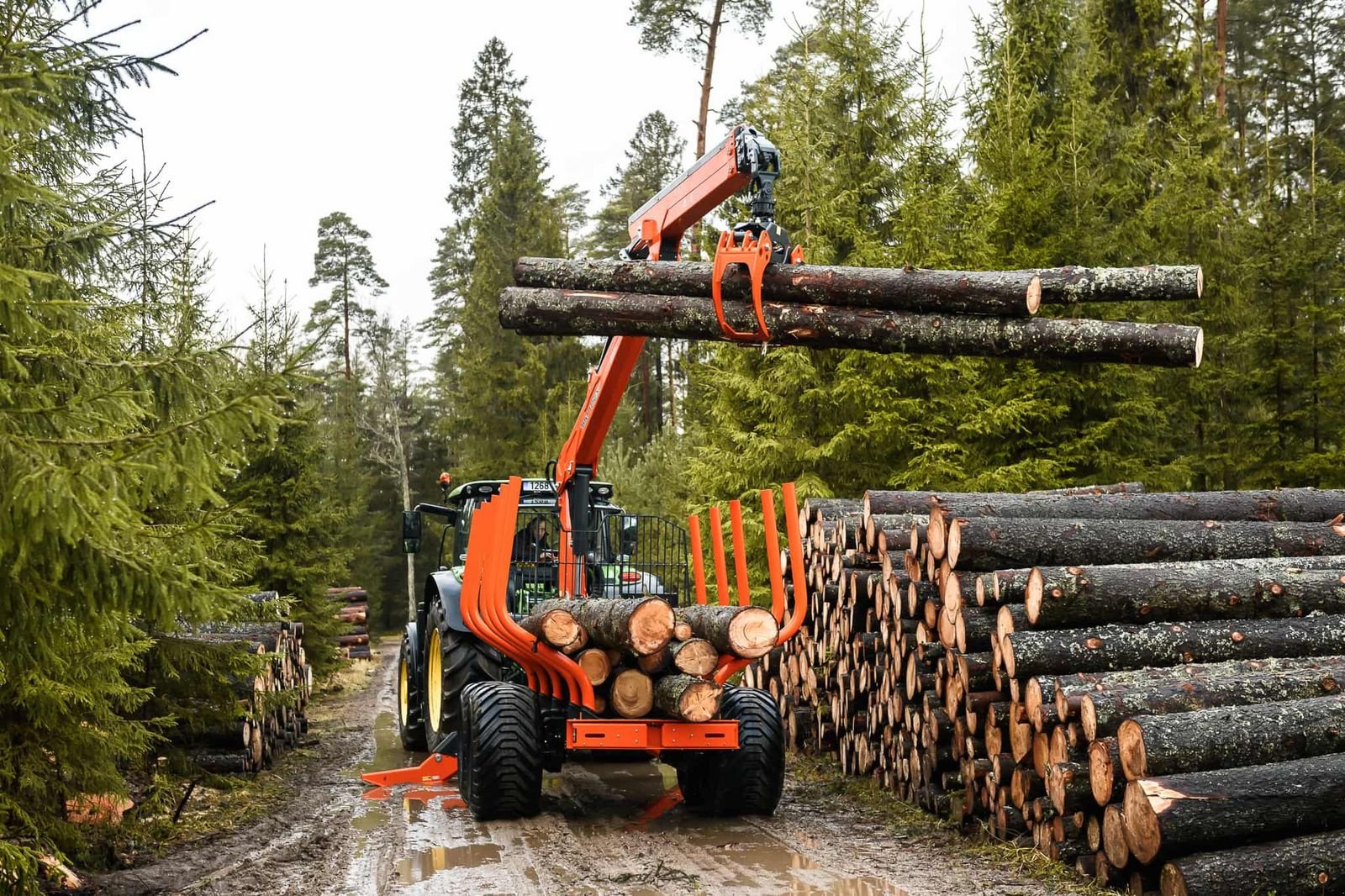 Rückewagen & Rückeanhänger du type MTM Rückewagen 10-17 Tonnen, MTM 6,6m-9m Forstkran, Gebrauchtmaschine en Bad Leonfelden (Photo 8)