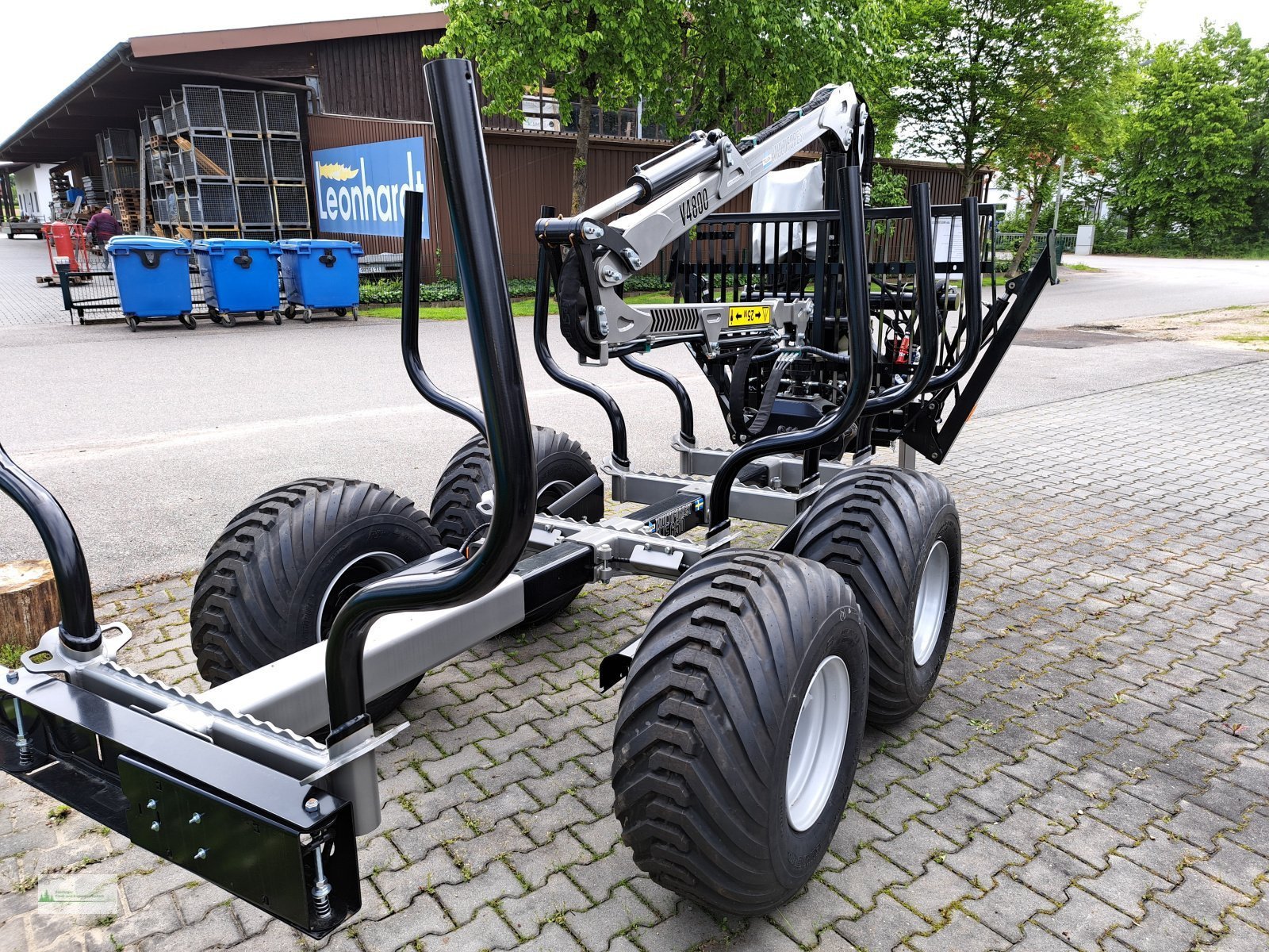 Rückewagen & Rückeanhänger tip Multiforest MF650 (6t) Kran V4800 (4,8m), Neumaschine in Rain (Poză 7)