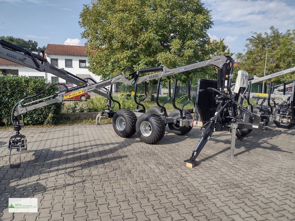 Rückewagen & Rückeanhänger tipa Multiforest MF650 (6t) Kran V4800 (4,8m), Neumaschine u Haibach (Slika 3)