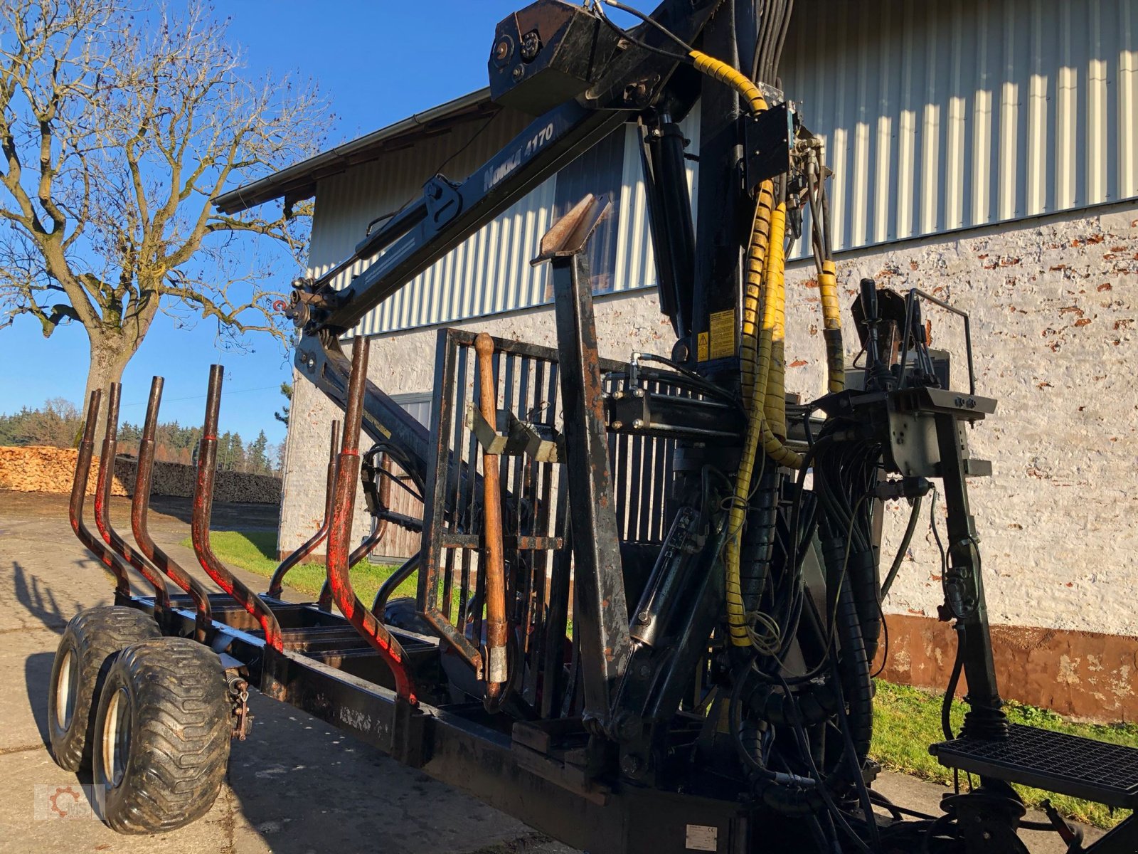 Rückewagen & Rückeanhänger des Typs Nokka 9to Rückewagen 4170 Kran Eigenölversorgung Druckluft, Gebrauchtmaschine in Tiefenbach (Bild 7)