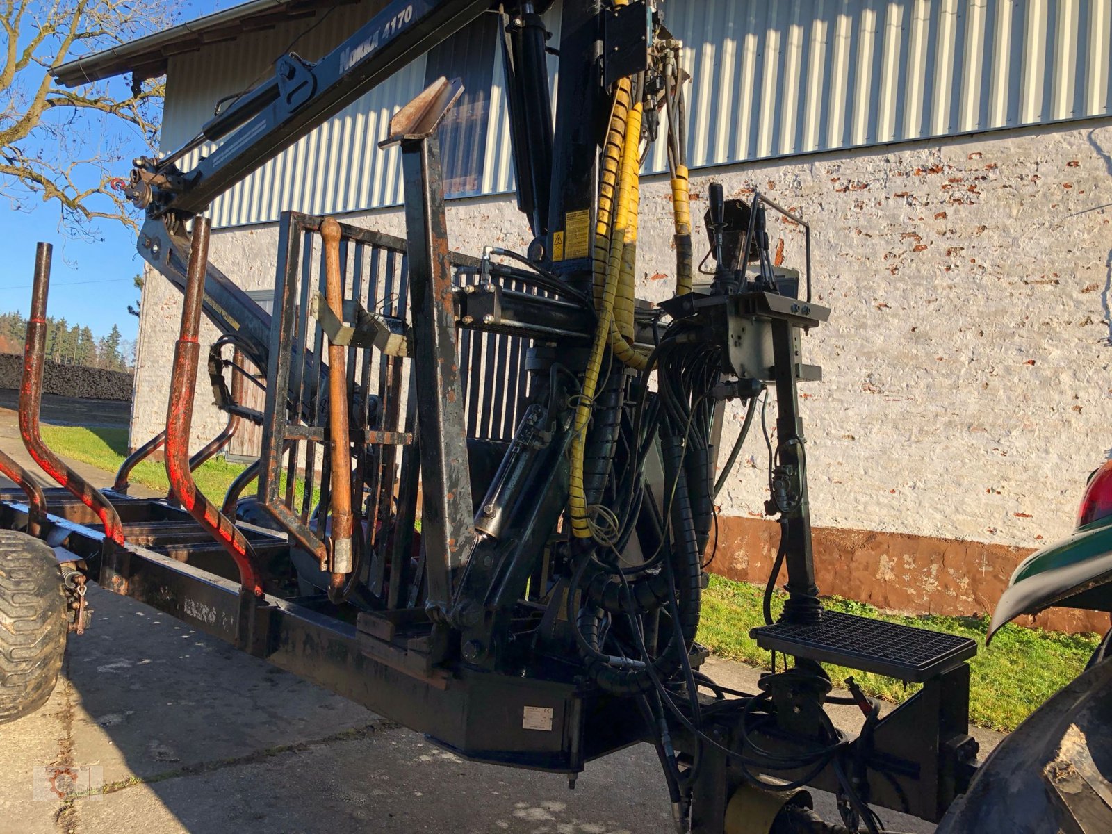 Rückewagen & Rückeanhänger des Typs Nokka 9to Rückewagen 4170 Kran Eigenölversorgung Druckluft, Gebrauchtmaschine in Tiefenbach (Bild 8)