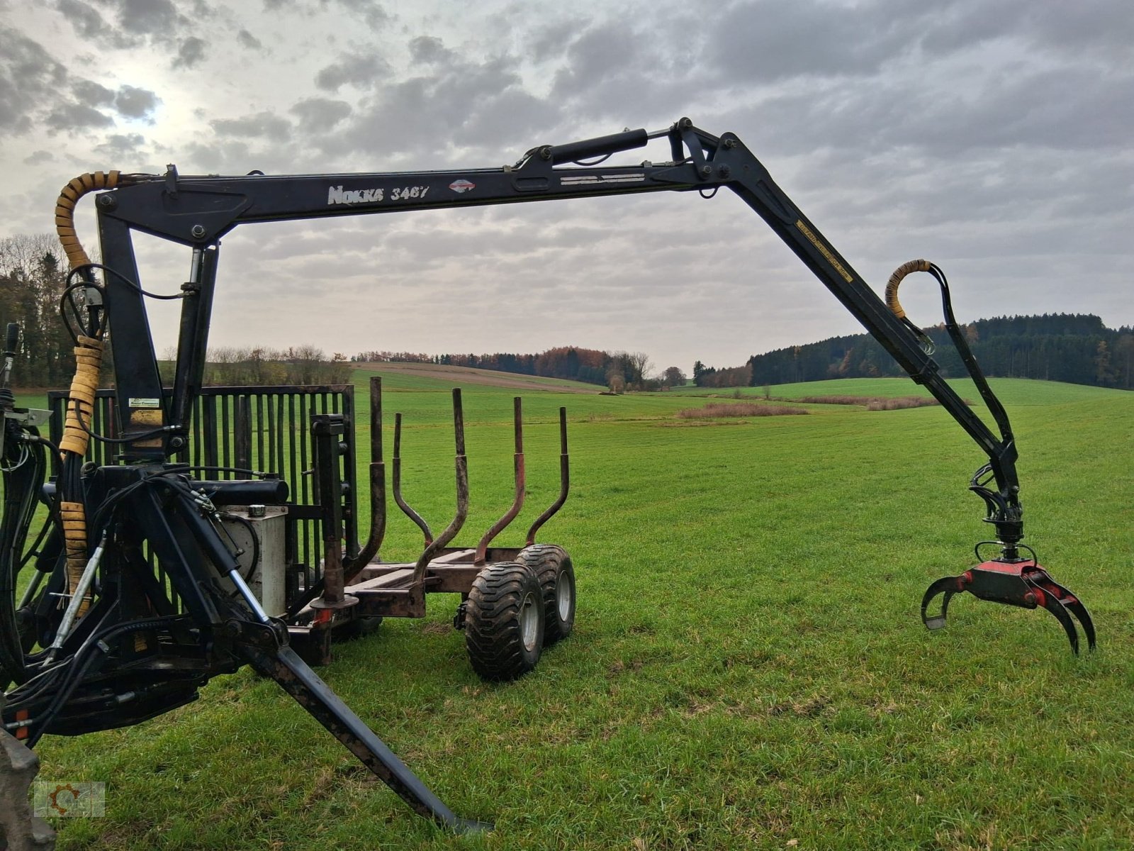 Rückewagen & Rückeanhänger типа Nokka MV 91 Rückewagen HK 3467 Kran Eigenölversorgung, Gebrauchtmaschine в Tiefenbach (Фотография 12)