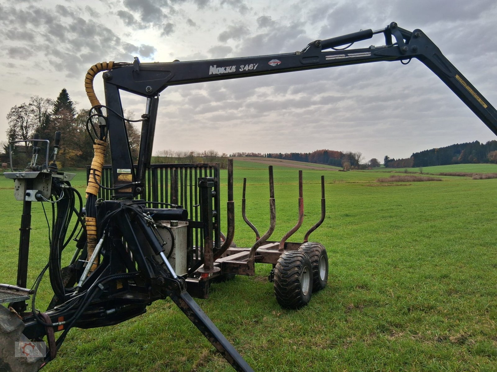 Rückewagen & Rückeanhänger типа Nokka MV 91 Rückewagen HK 3467 Kran Eigenölversorgung, Gebrauchtmaschine в Tiefenbach (Фотография 13)