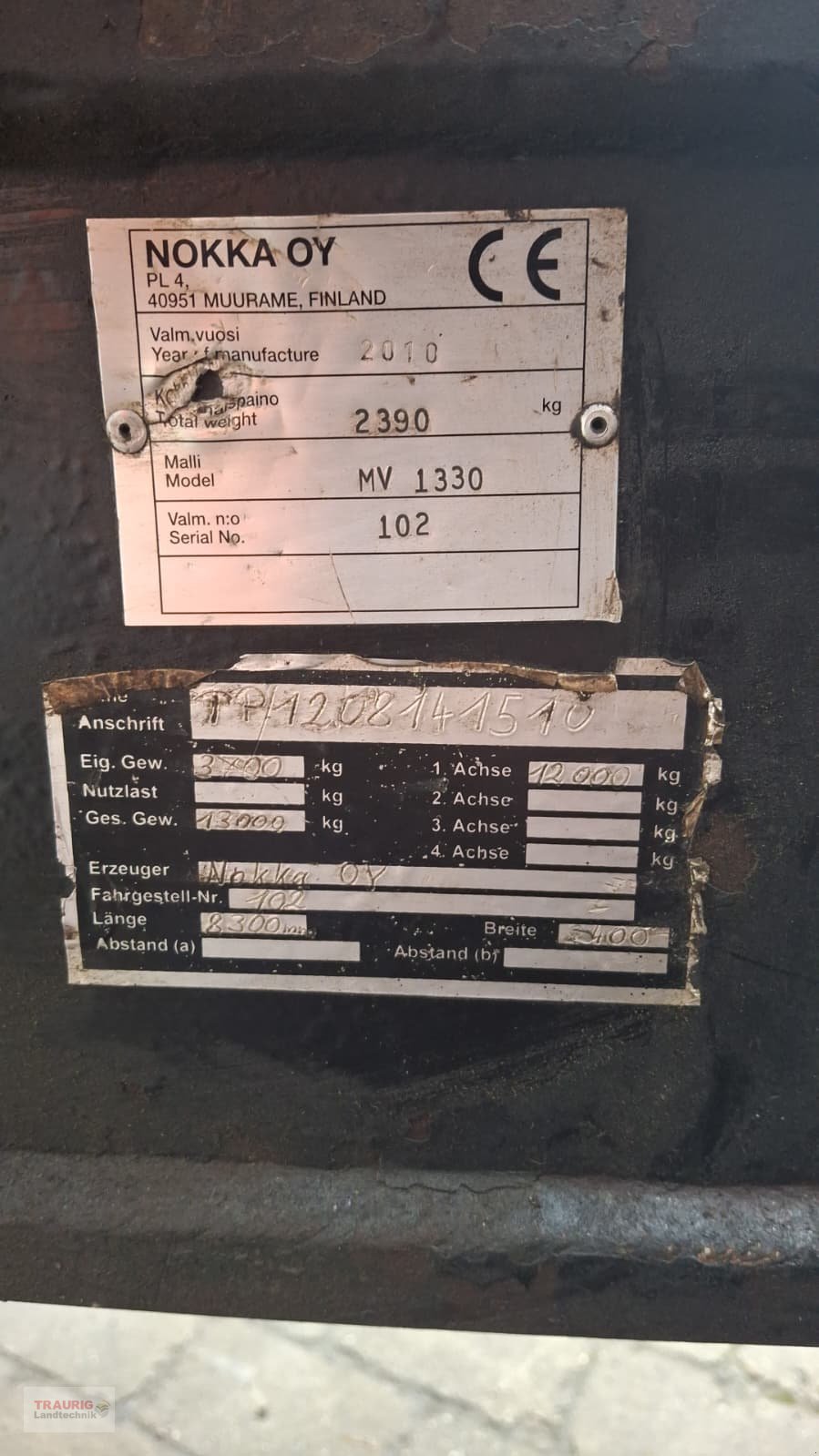 Rückewagen & Rückeanhänger typu Nokka MV1330, Gebrauchtmaschine v Mainburg/Wambach (Obrázek 14)