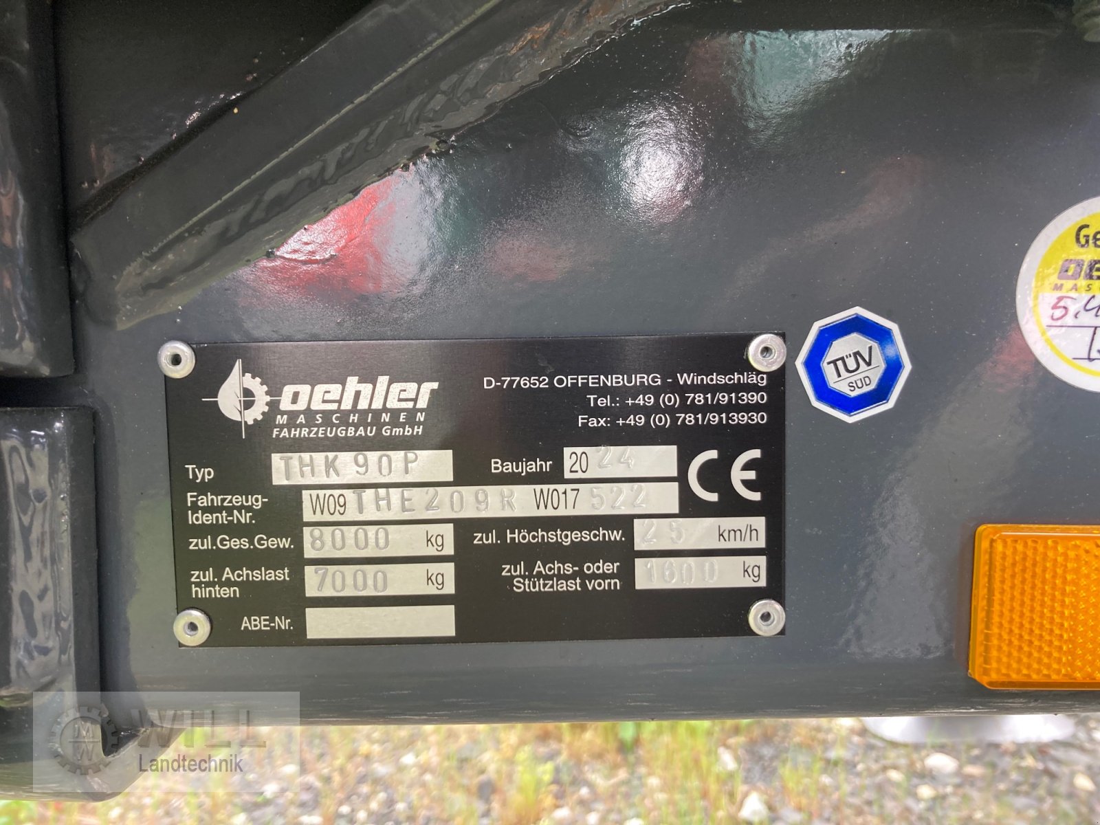 Rückewagen & Rückeanhänger des Typs Oehler OL THK 90 P, Neumaschine in Rudendorf (Bild 5)