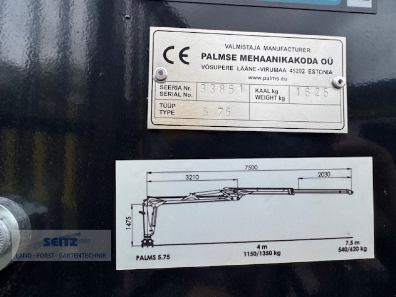 Rückewagen & Rückeanhänger tipa Palms FA 5.75/12,20 PRO, Neumaschine u Lindenfels-Glattbach (Slika 13)