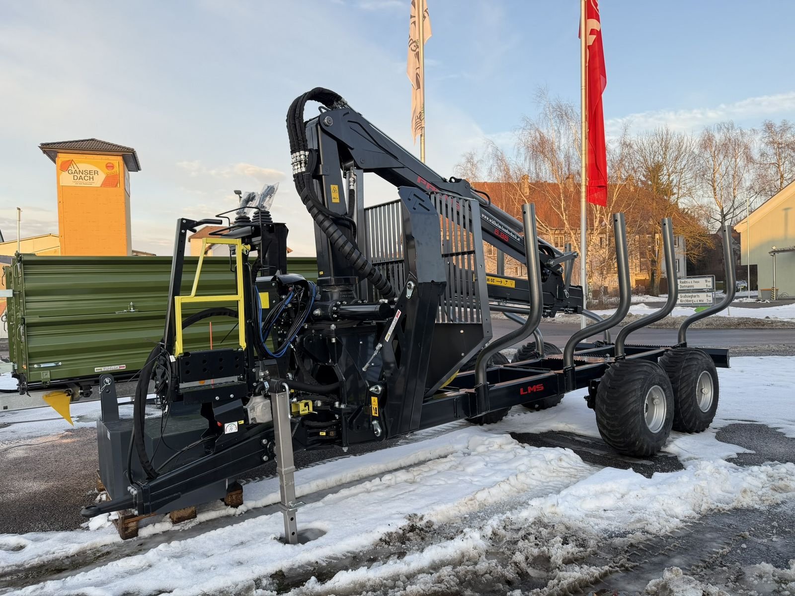 Rückewagen & Rückeanhänger Türe ait Palms H10D mit K5.85, Neumaschine içinde Göpfritz (resim 1)