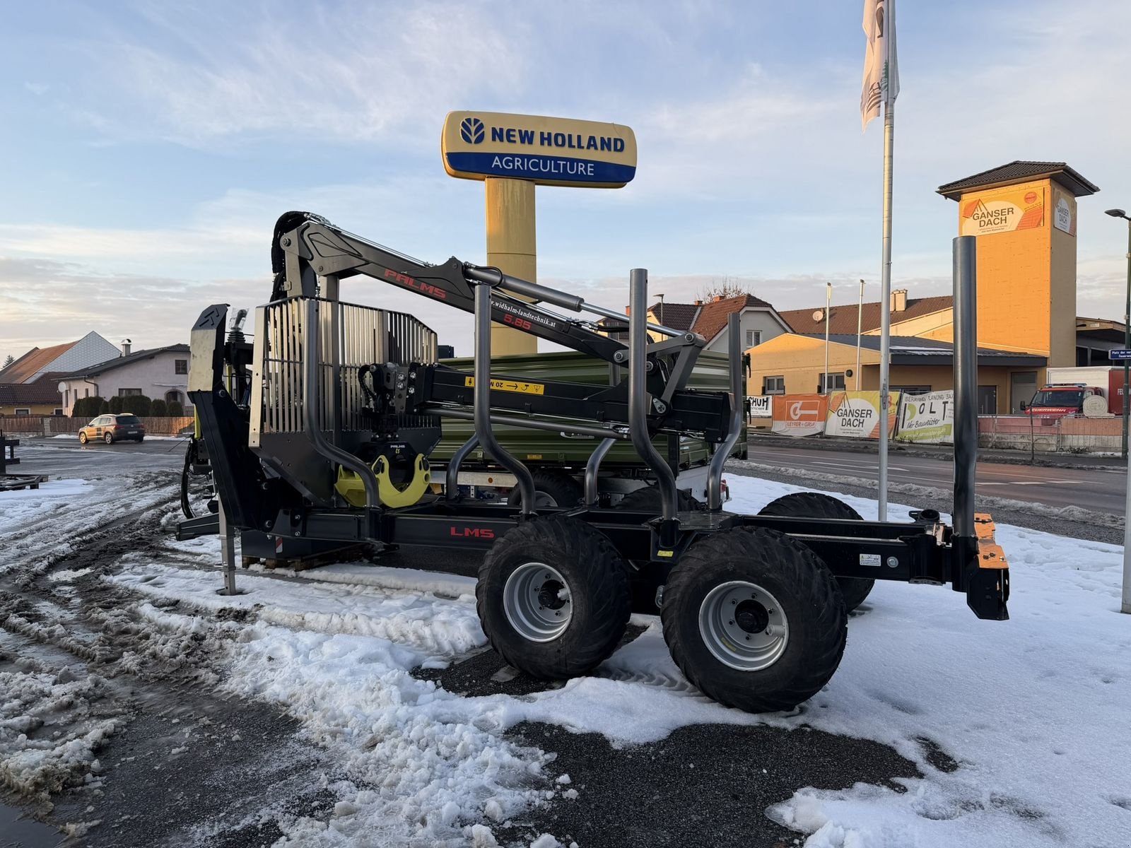 Rückewagen & Rückeanhänger Türe ait Palms H10D mit K5.85, Neumaschine içinde Göpfritz (resim 11)