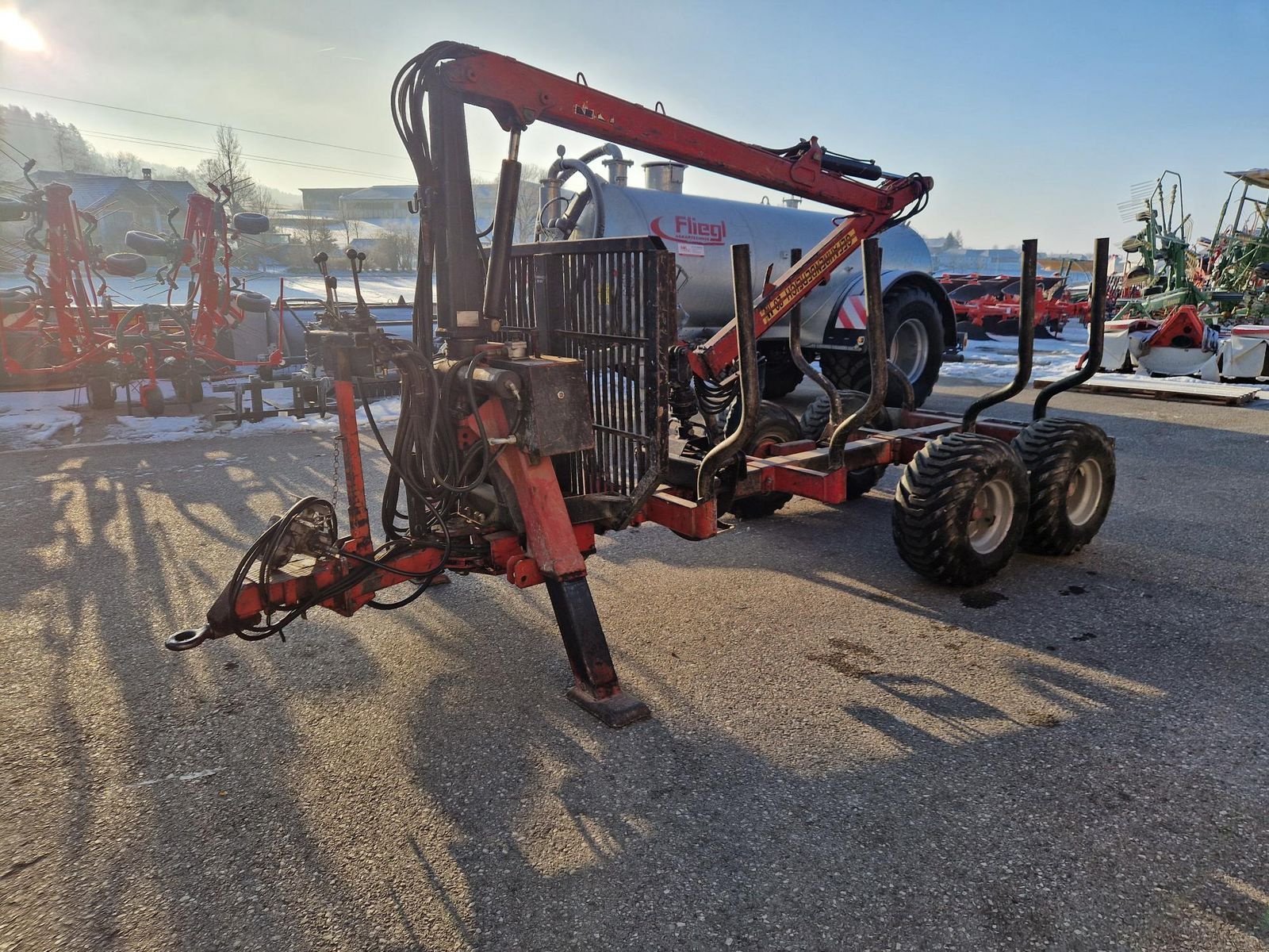 Rückewagen & Rückeanhänger du type Patu PATU Kran 595 mit 8 Tonnen Anhänger, Gebrauchtmaschine en Grünbach (Photo 3)