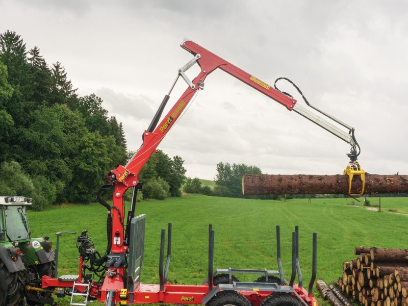 Rückewagen & Rückeanhänger du type Perzl Rückewagen 13t (PRW 13-4) mit Kranfunkwinde, Neumaschine en Isen (Photo 1)