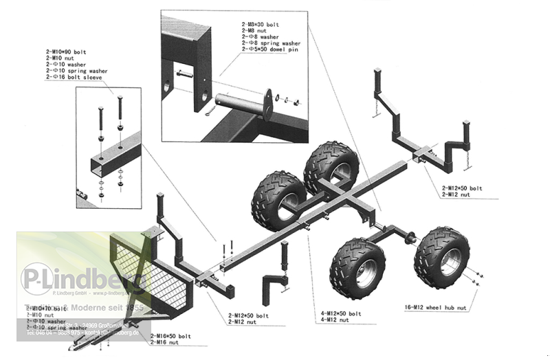 Rückewagen & Rückeanhänger typu P.Lindberg GmbH Forsttrailer Holzanhänger, Neumaschine v Großenwiehe (Obrázek 2)