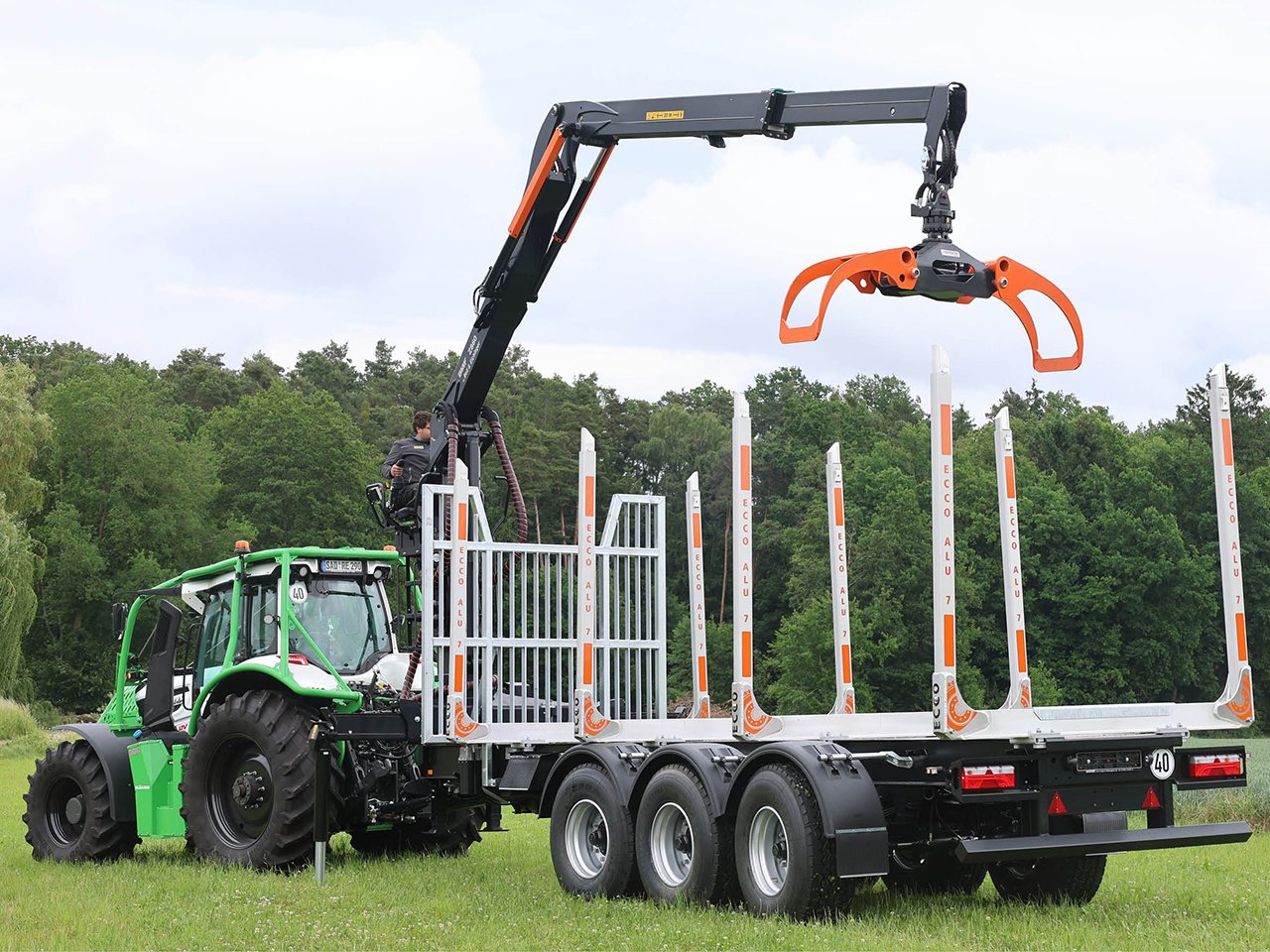 Rückewagen & Rückeanhänger tipa Reil & Eichinger TRIDEM-KURZHOLZANHÄNGER WTR 31T860Z, Neumaschine u Nittenau (Slika 4)
